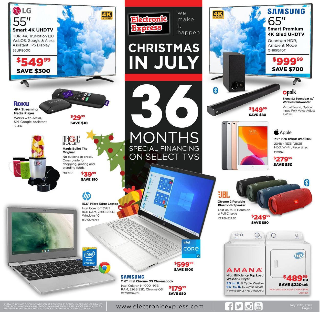 Electronic Express Ad from 07/25/2021