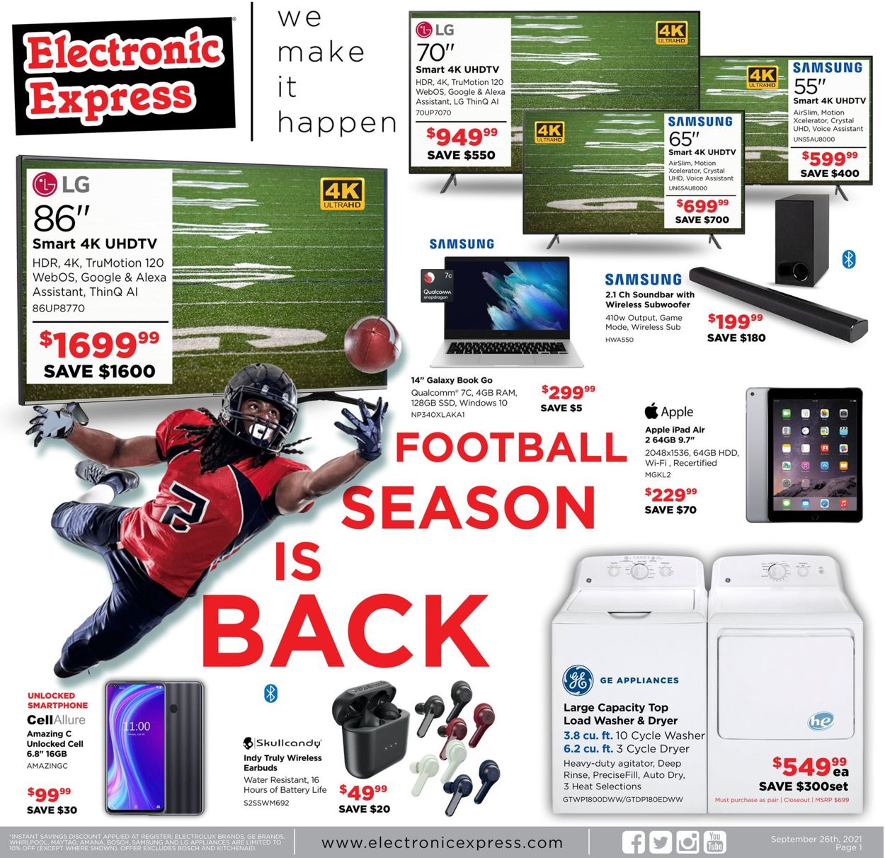 Electronic Express Ad from 09/26/2021