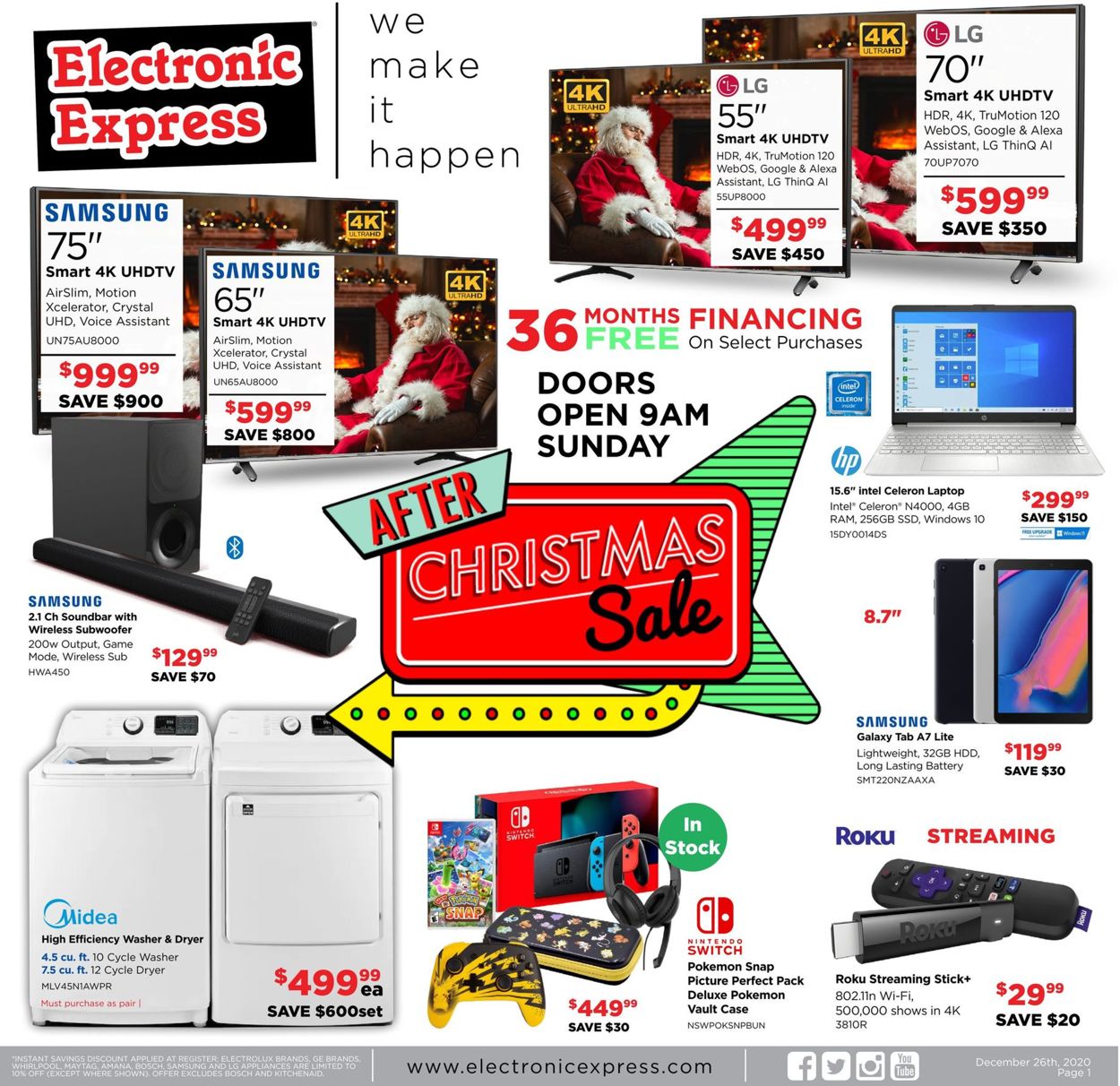 Electronic Express Ad from 12/25/2021