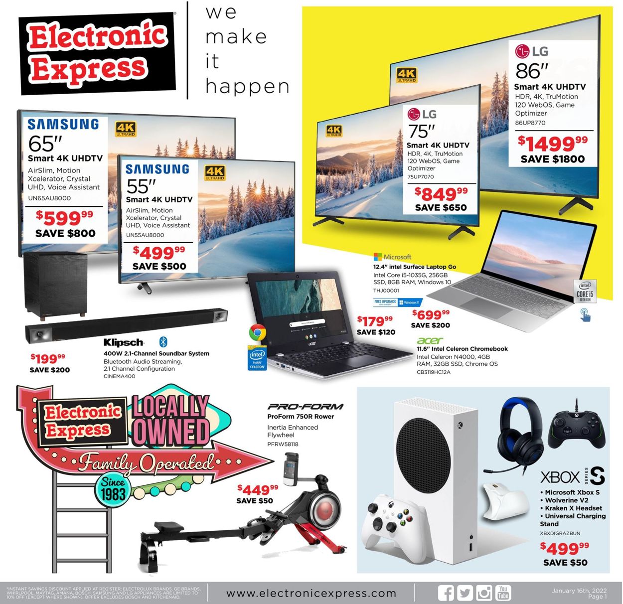 Electronic Express Ad from 01/16/2022