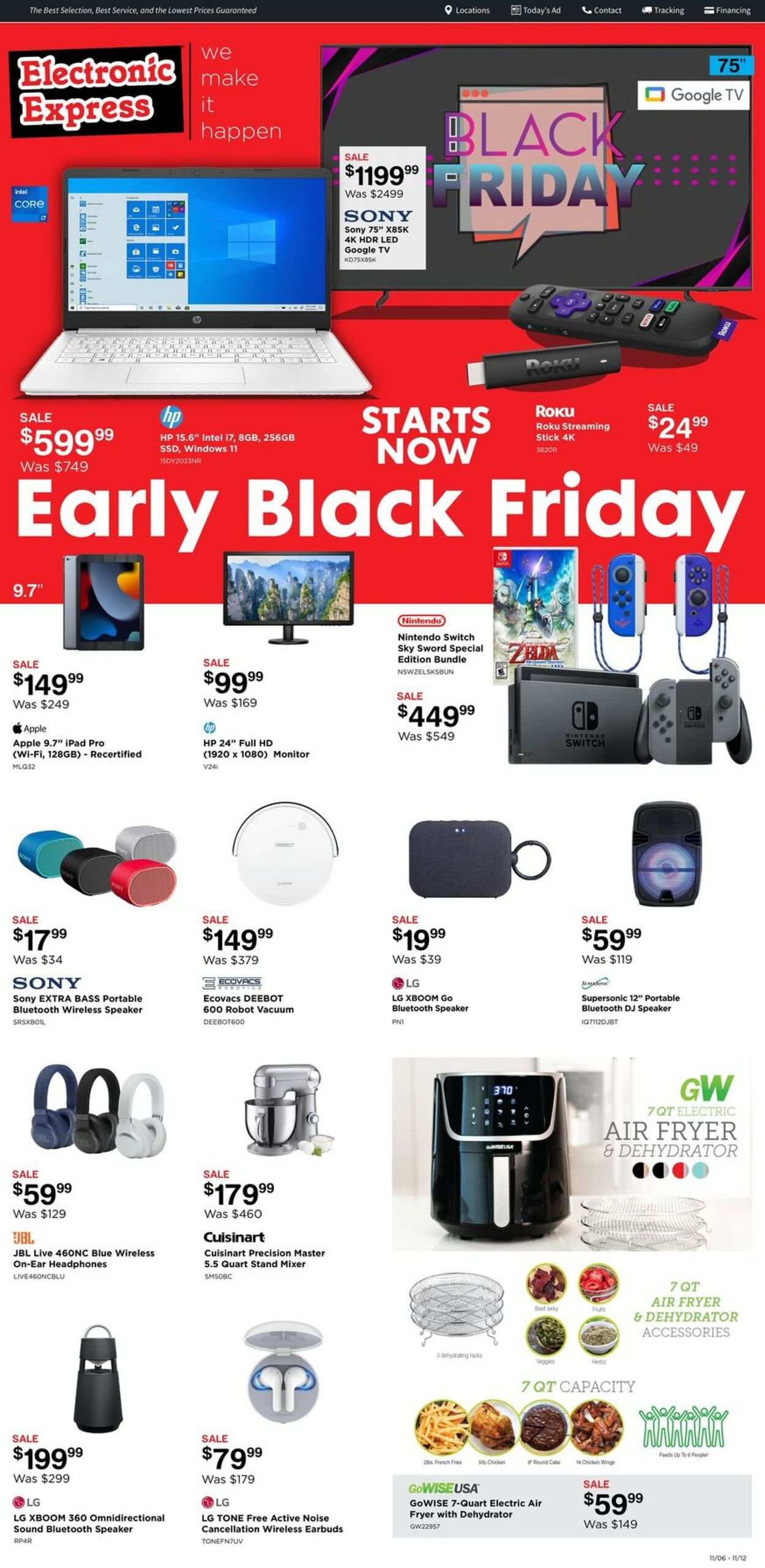 Electronic Express Current weekly ad 11/06 - 11/12/2022