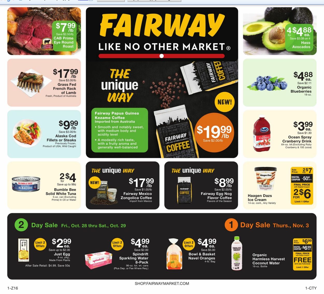 Fairway Market Ad from 11/04/2022