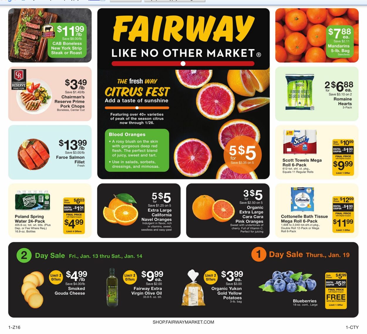 Fairway Market Ad from 01/20/2023
