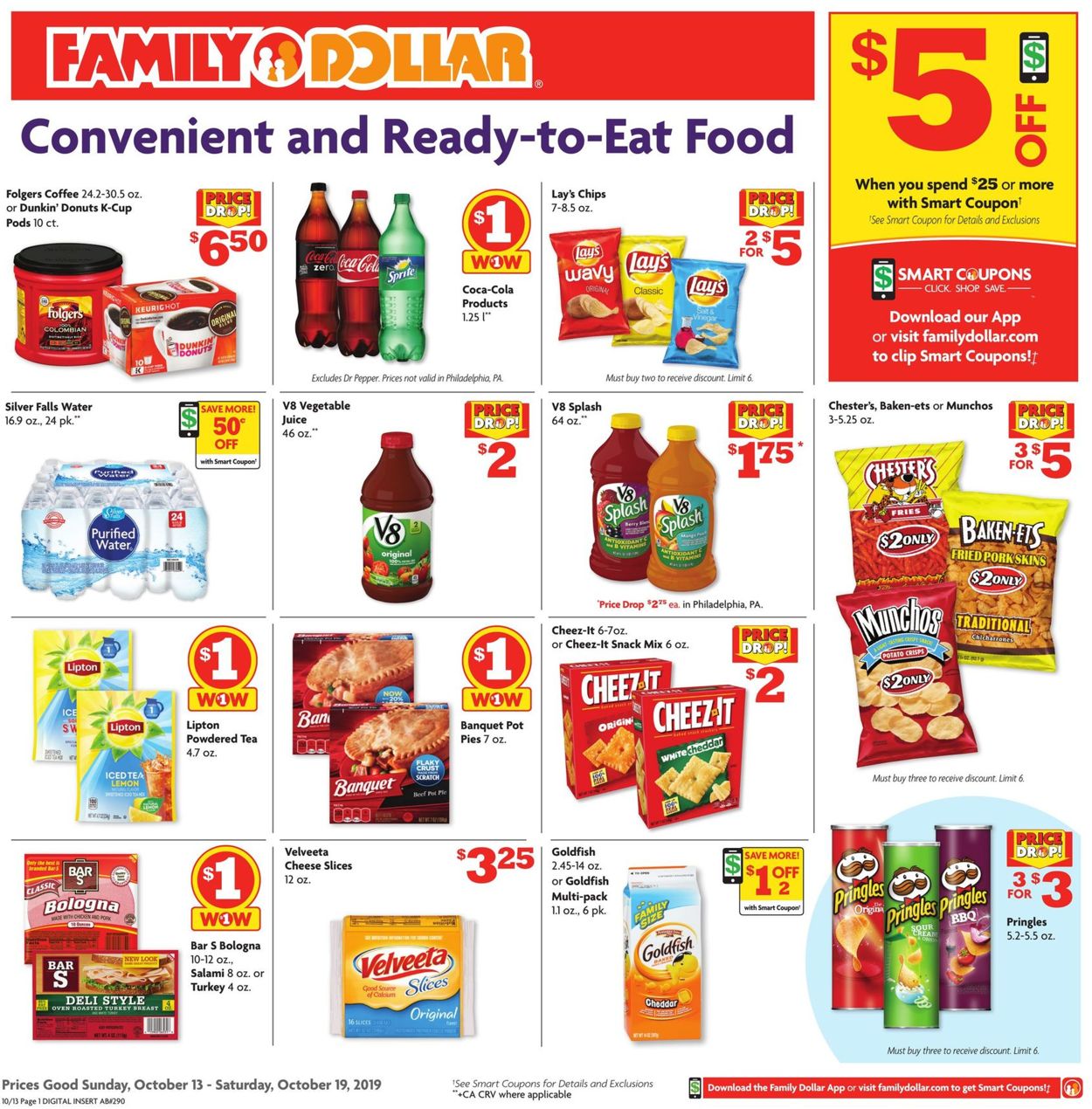 Family Dollar Ad from 10/13/2019