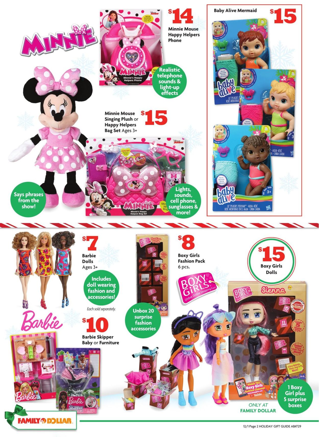 Family Dollar Ad from 12/01/2019