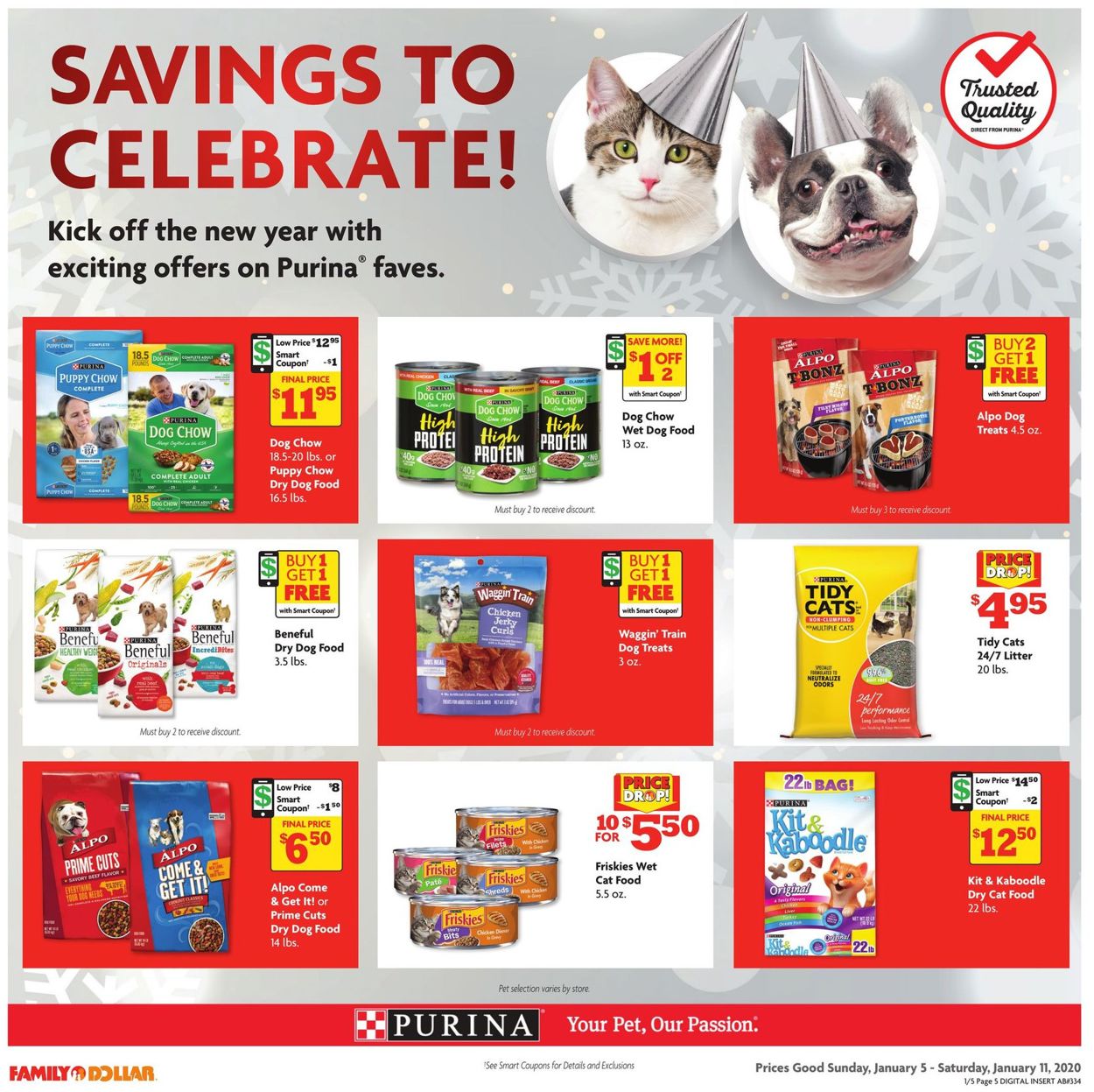 Family Dollar Ad from 01/05/2020
