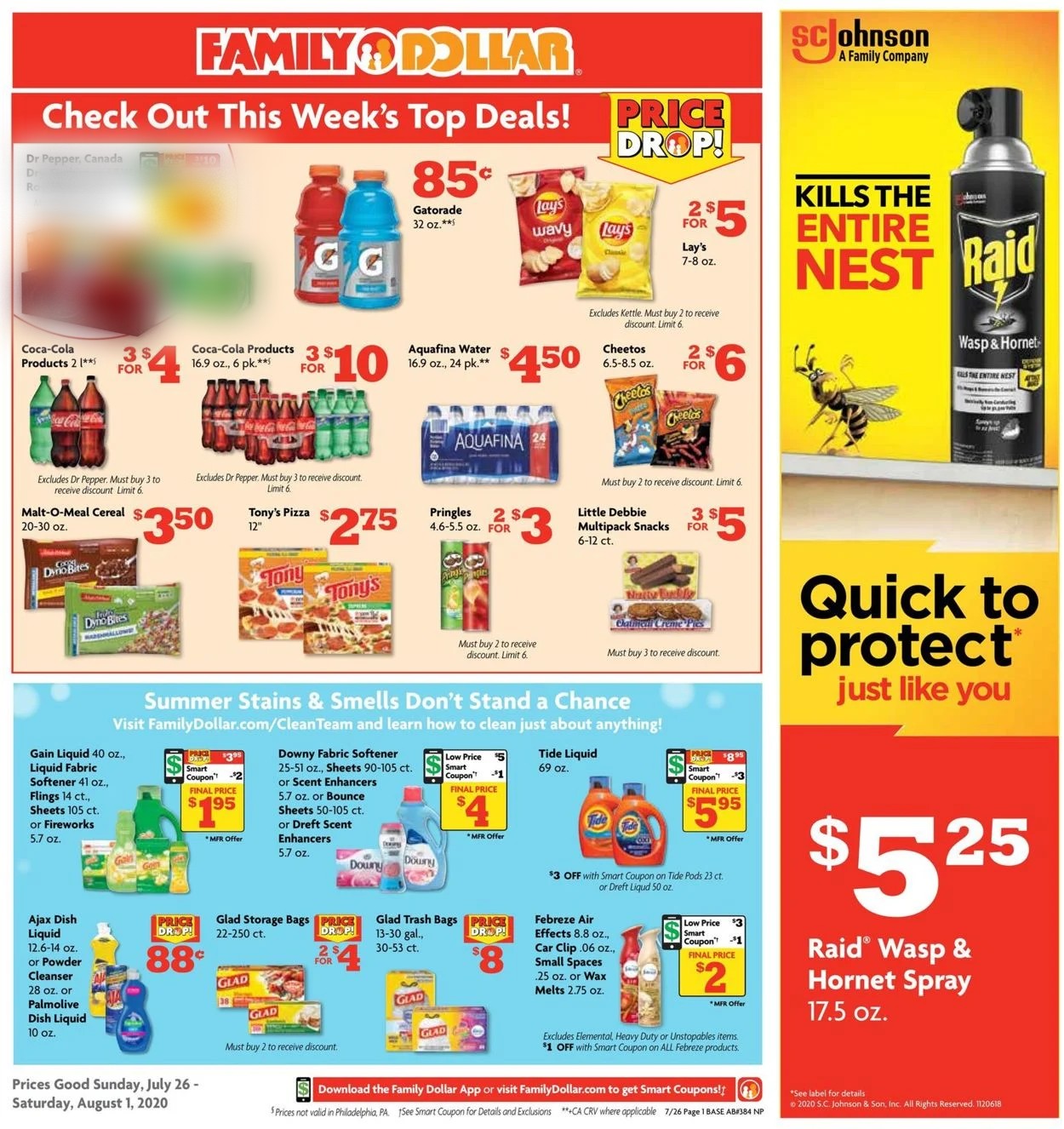 Family Dollar Ad from 07/26/2020