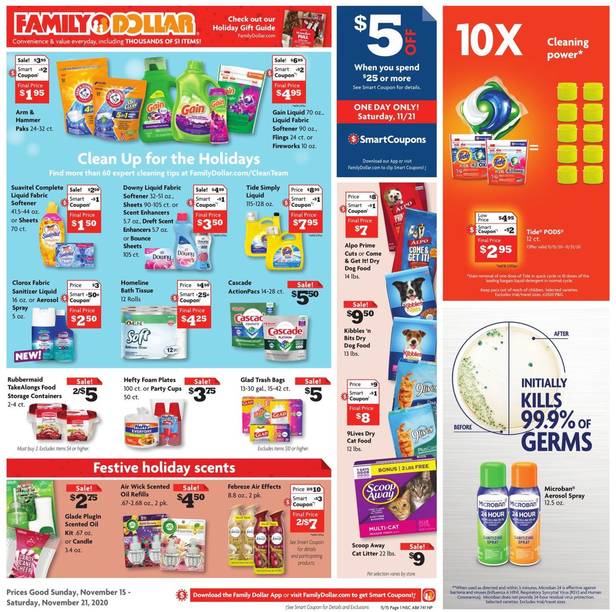Family Dollar Ad from 11/15/2020