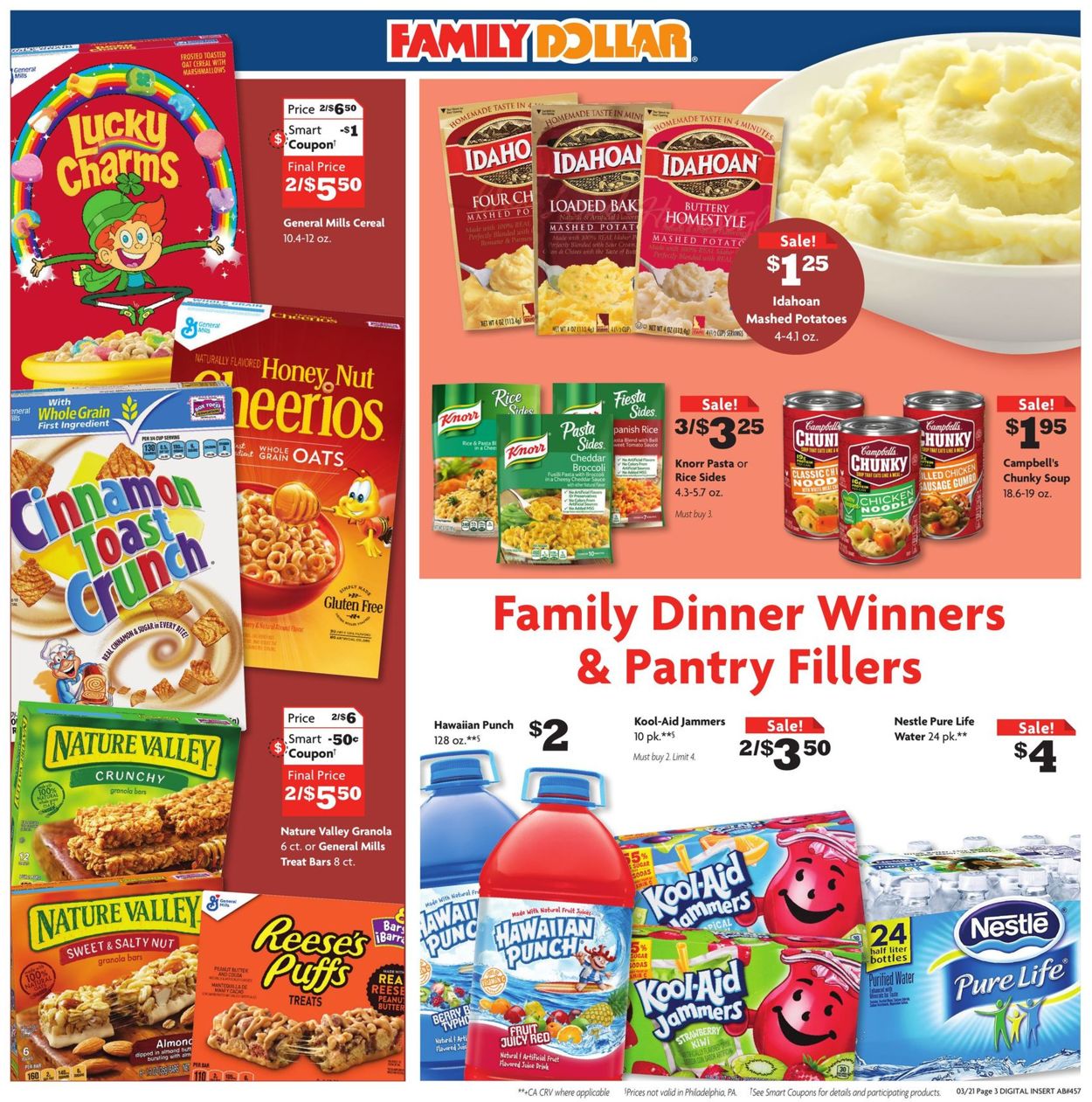Family Dollar Ad from 03/21/2021