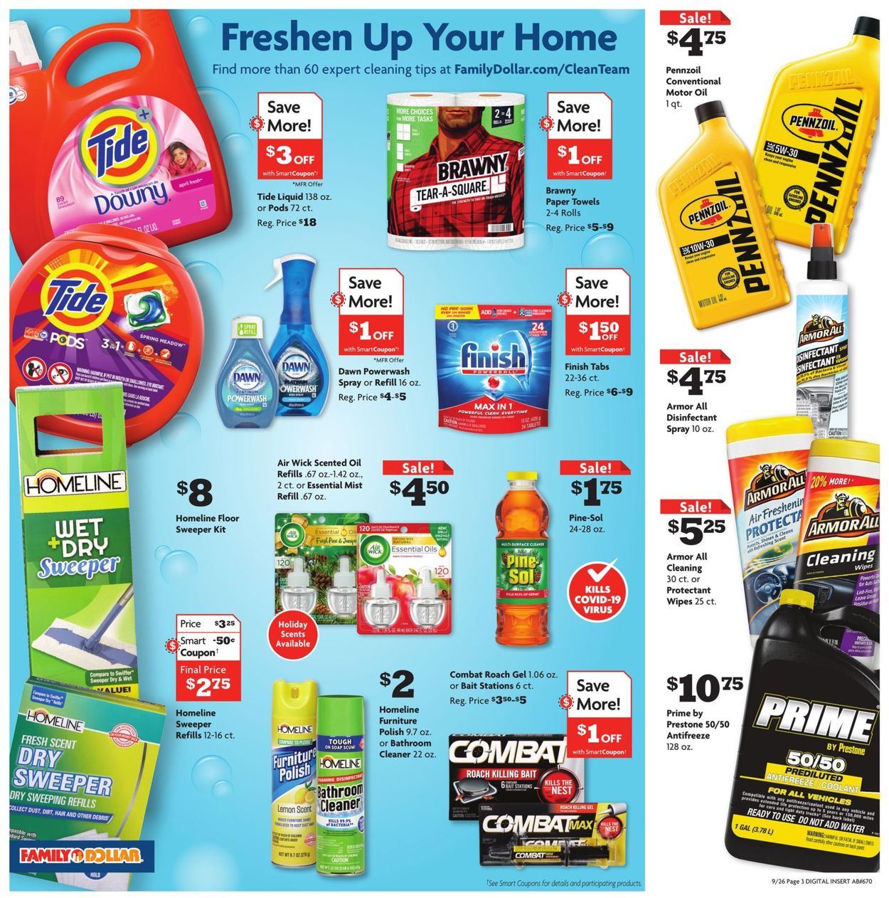 Family Dollar Ad from 09/26/2021