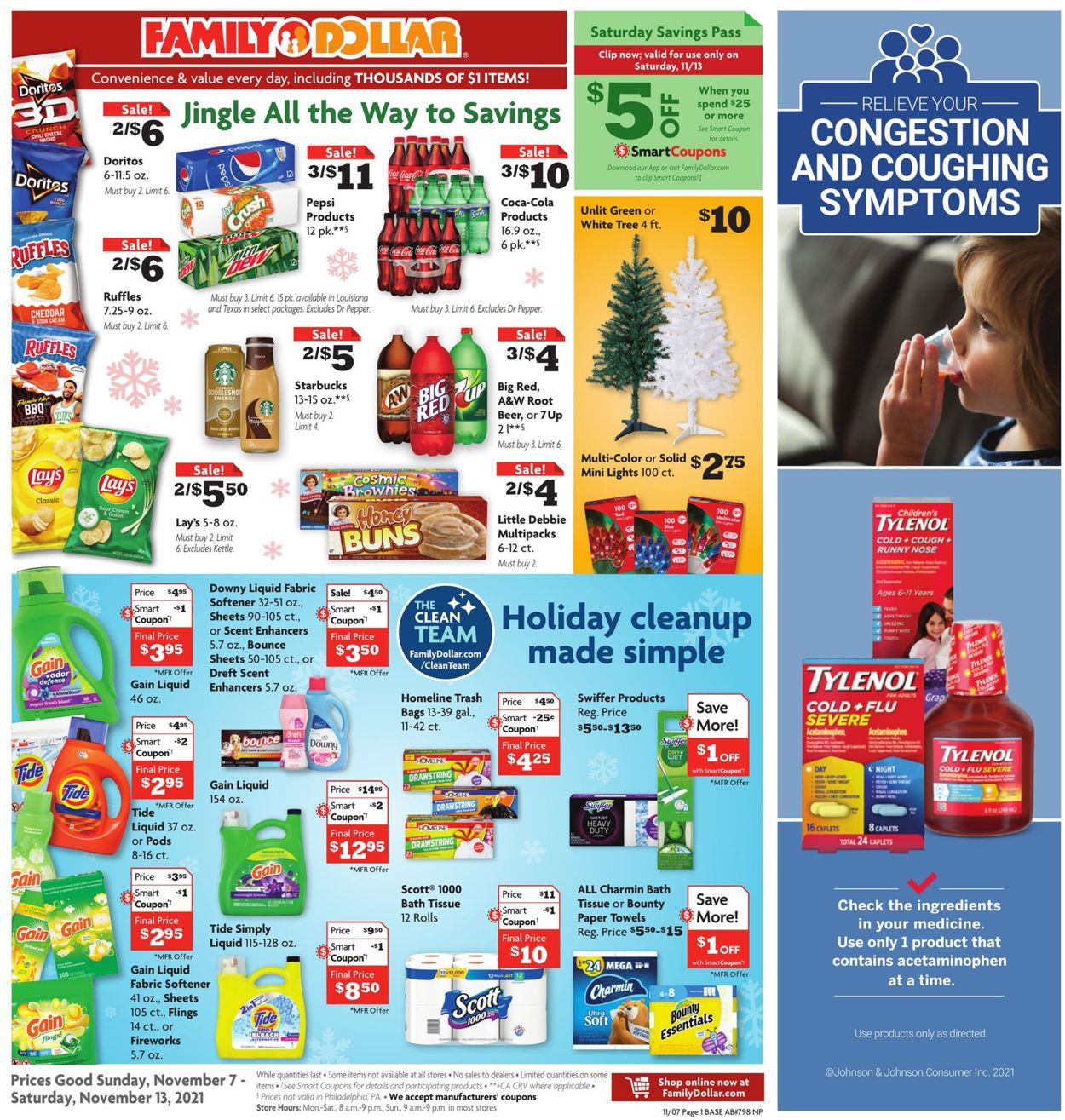 Family Dollar Ad from 11/07/2021