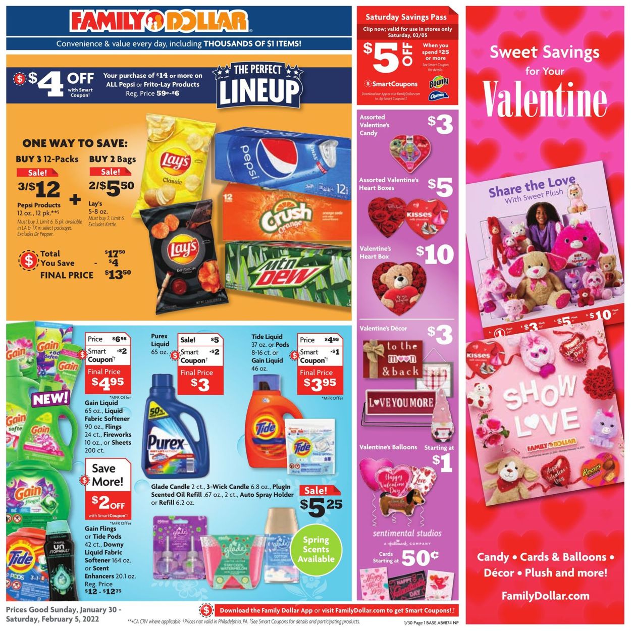 Family Dollar Ad from 01/30/2022