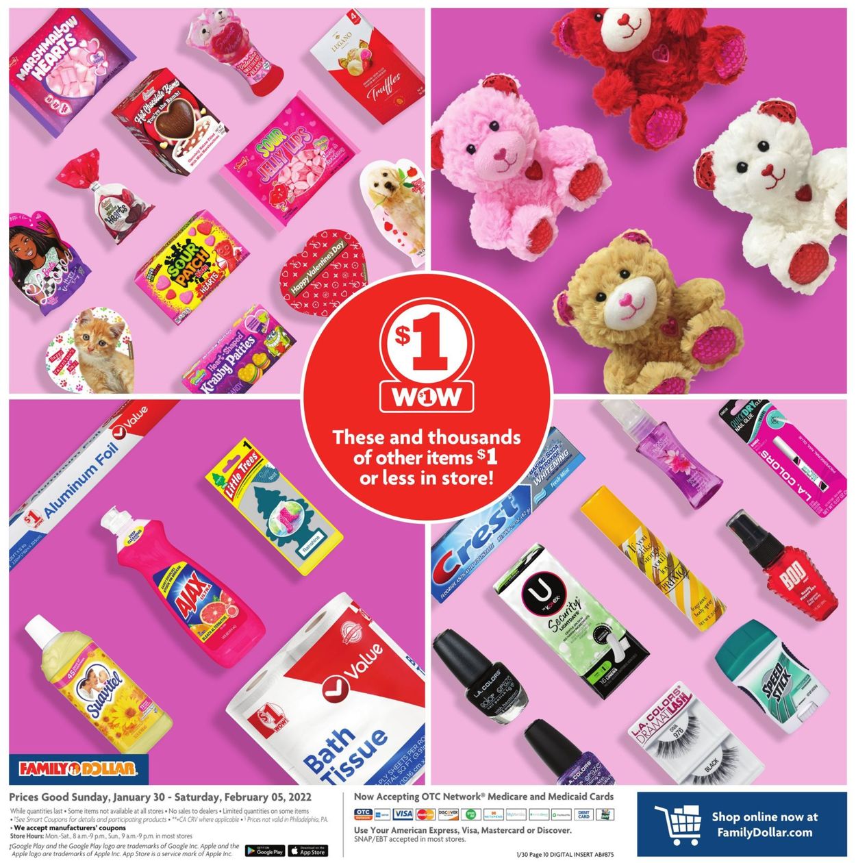 Family Dollar Ad from 01/30/2022