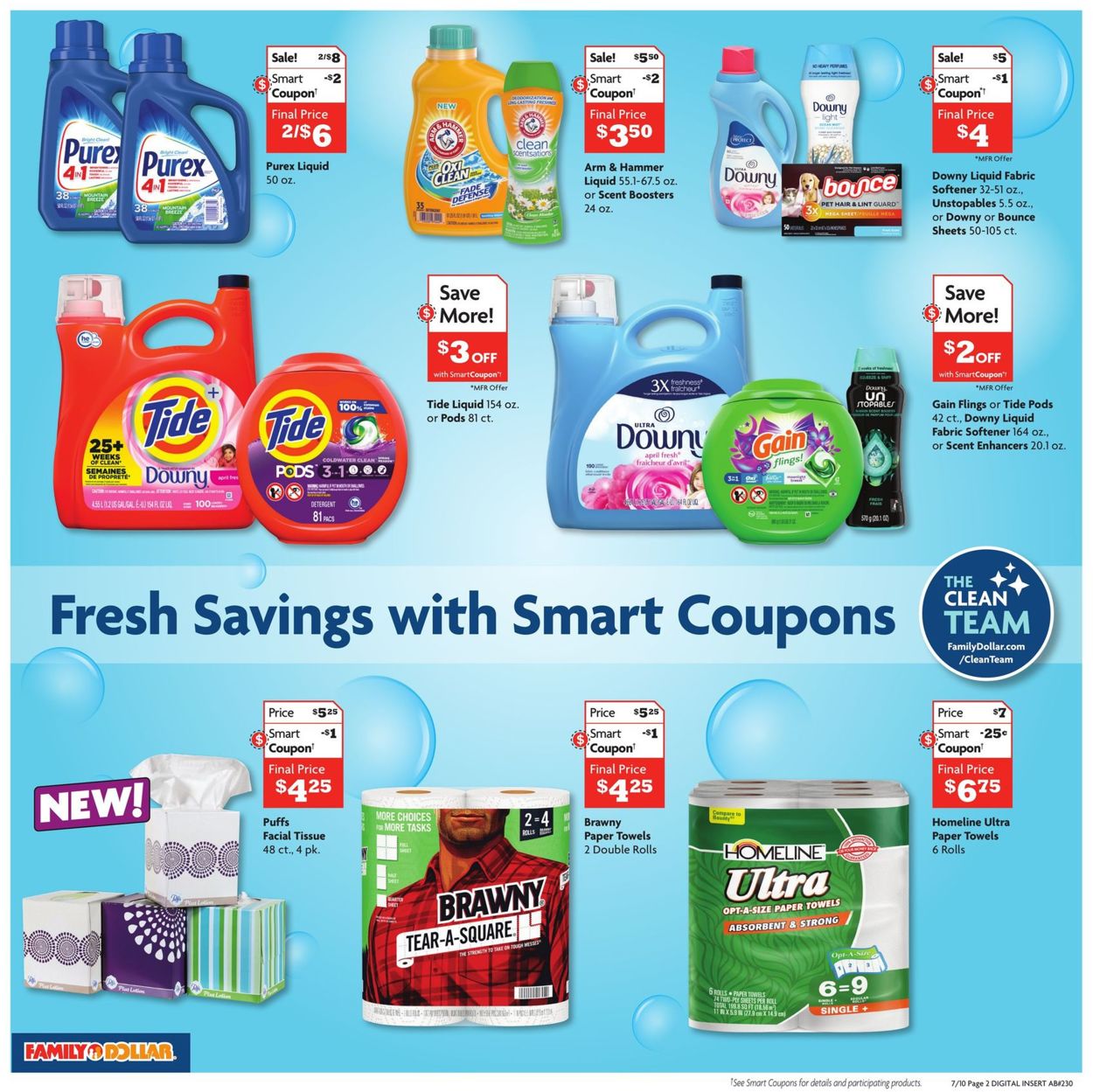 Family Dollar Ad from 07/10/2022