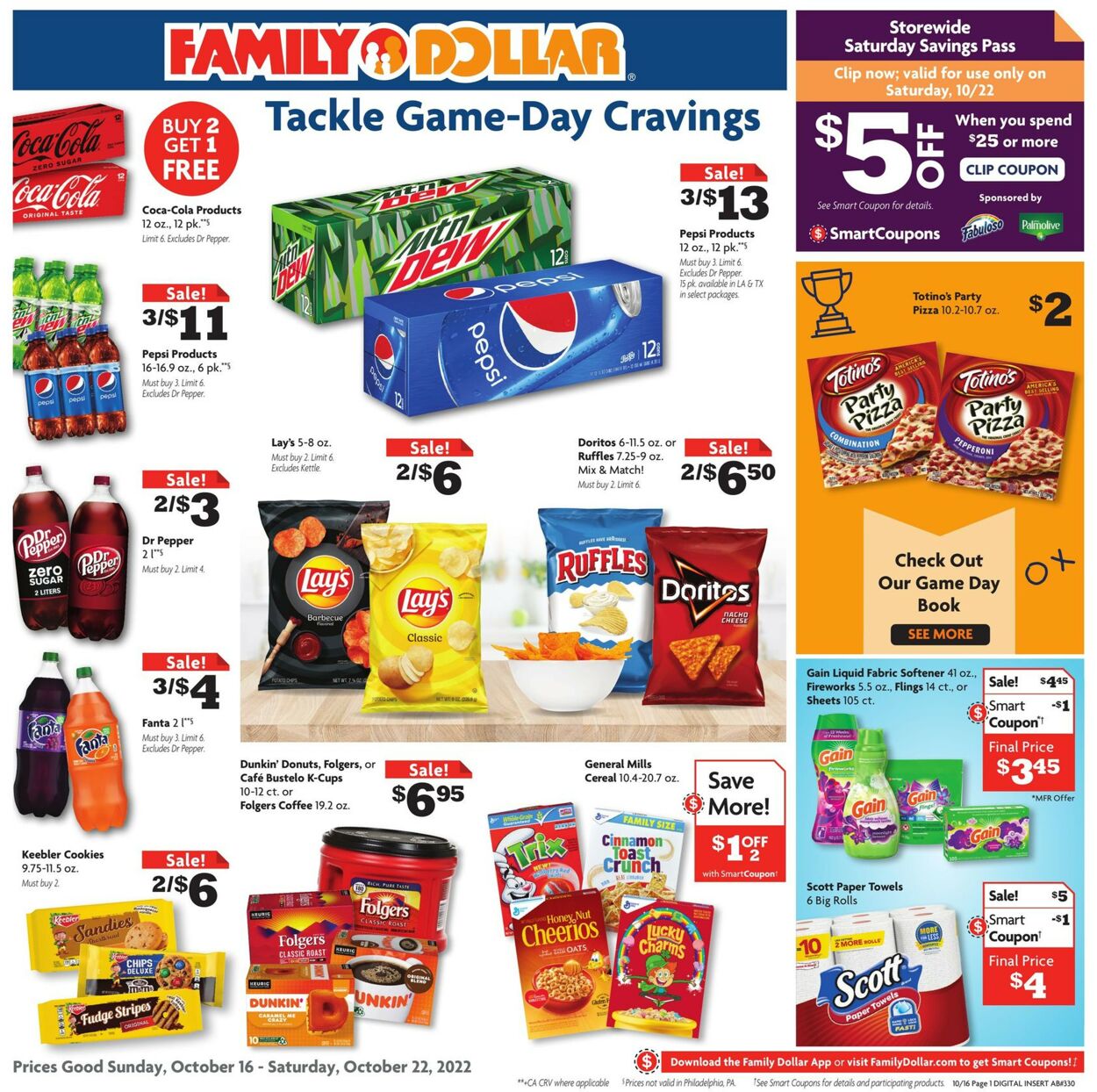 Family Dollar Ad from 10/16/2022