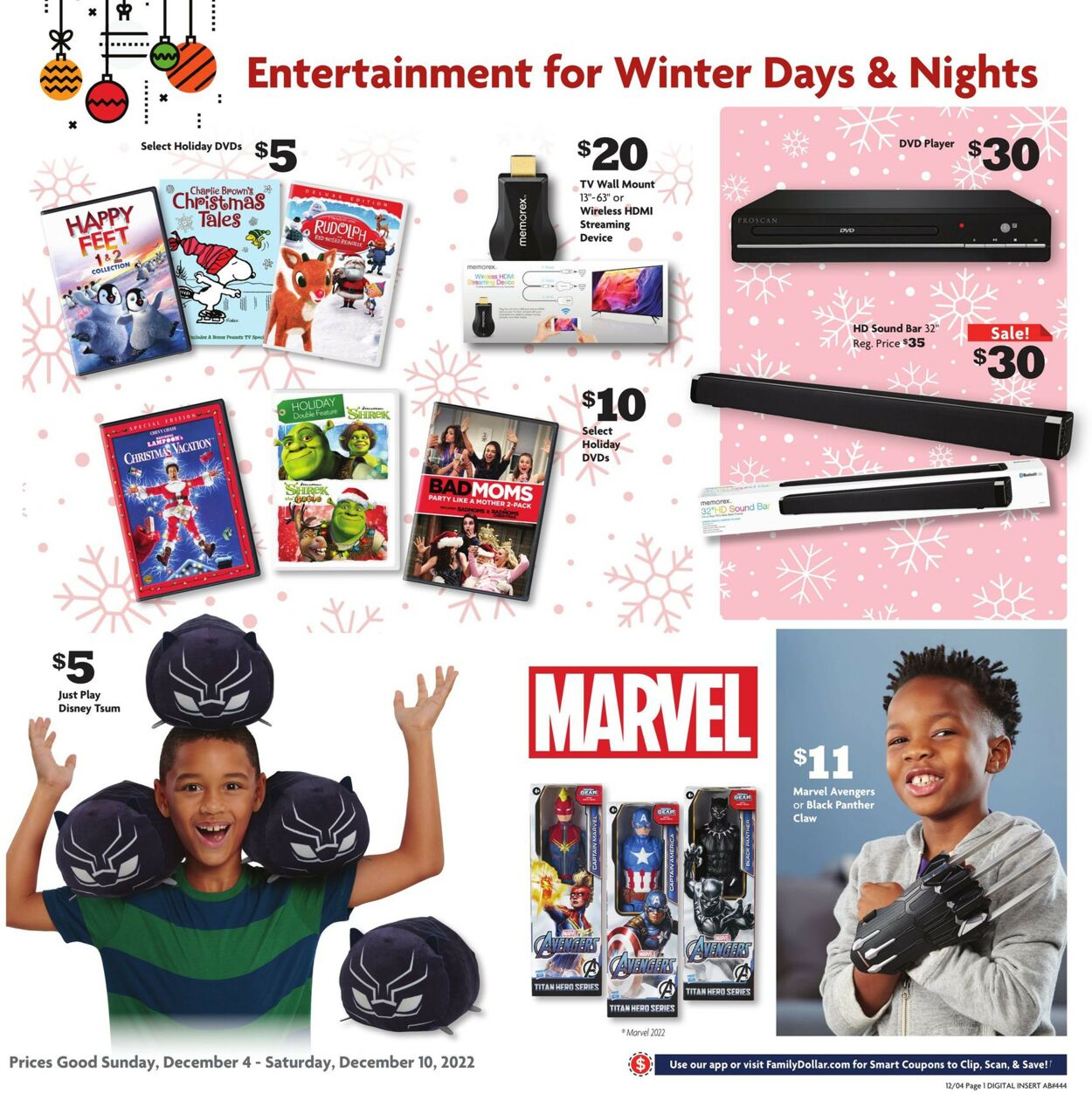Family Dollar Ad from 12/04/2022