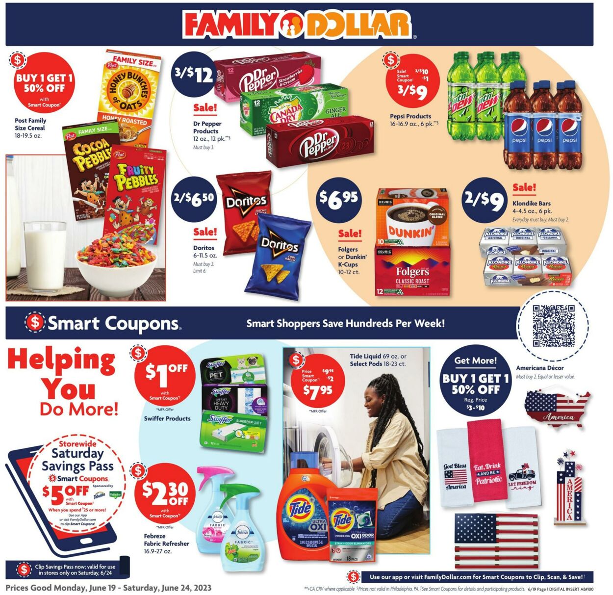 Family Dollar Ad from 06/19/2023