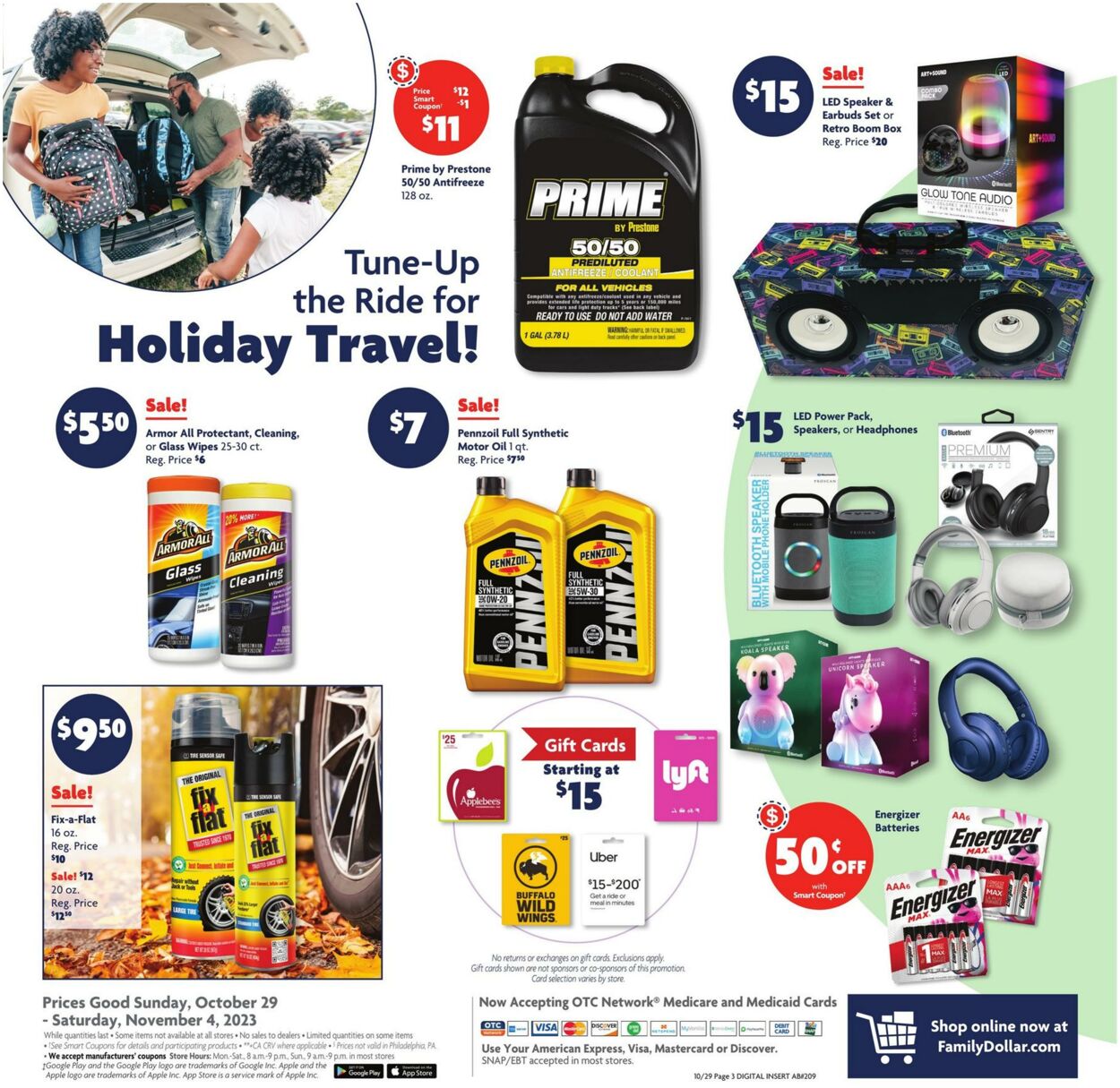 Family Dollar Ad from 10/29/2023