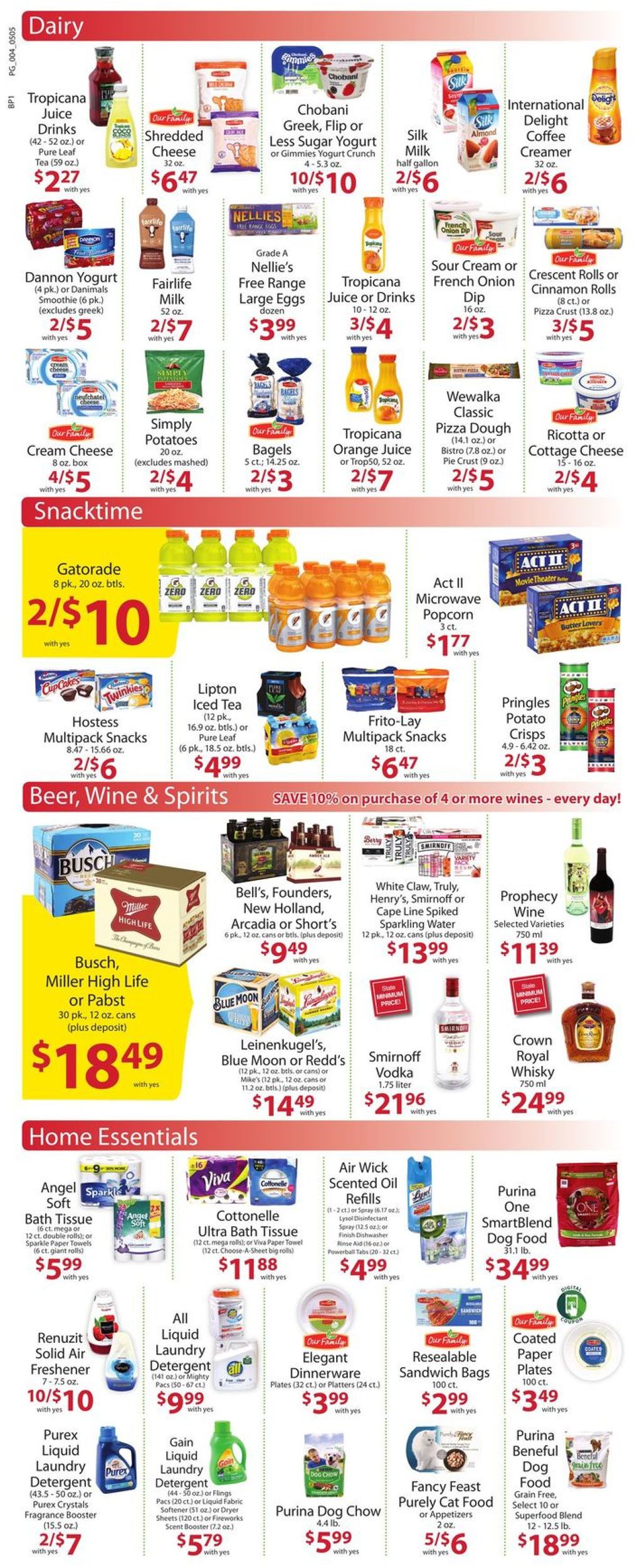 Family Fare Ad from 05/05/2019