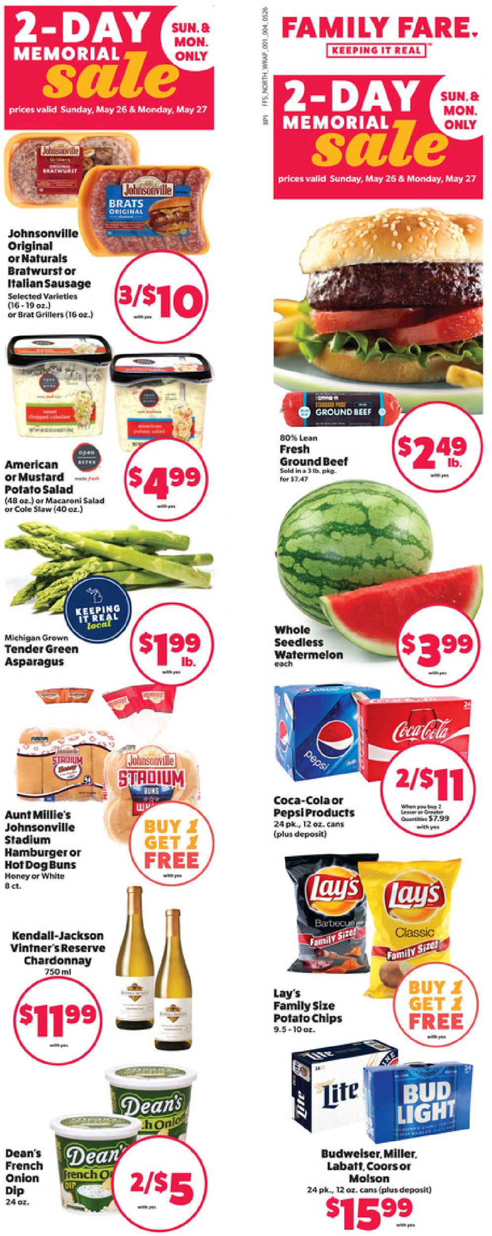Family Fare Ad from 05/26/2019