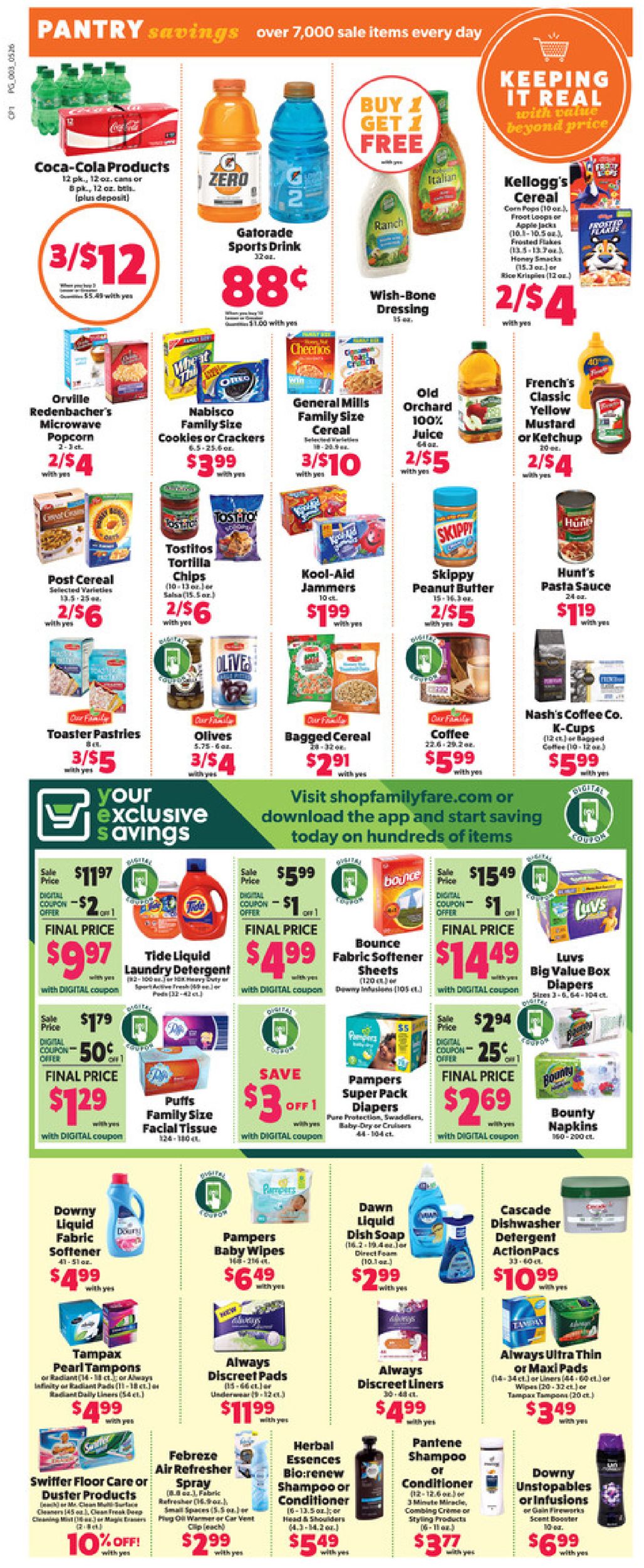Family Fare Ad from 05/26/2019