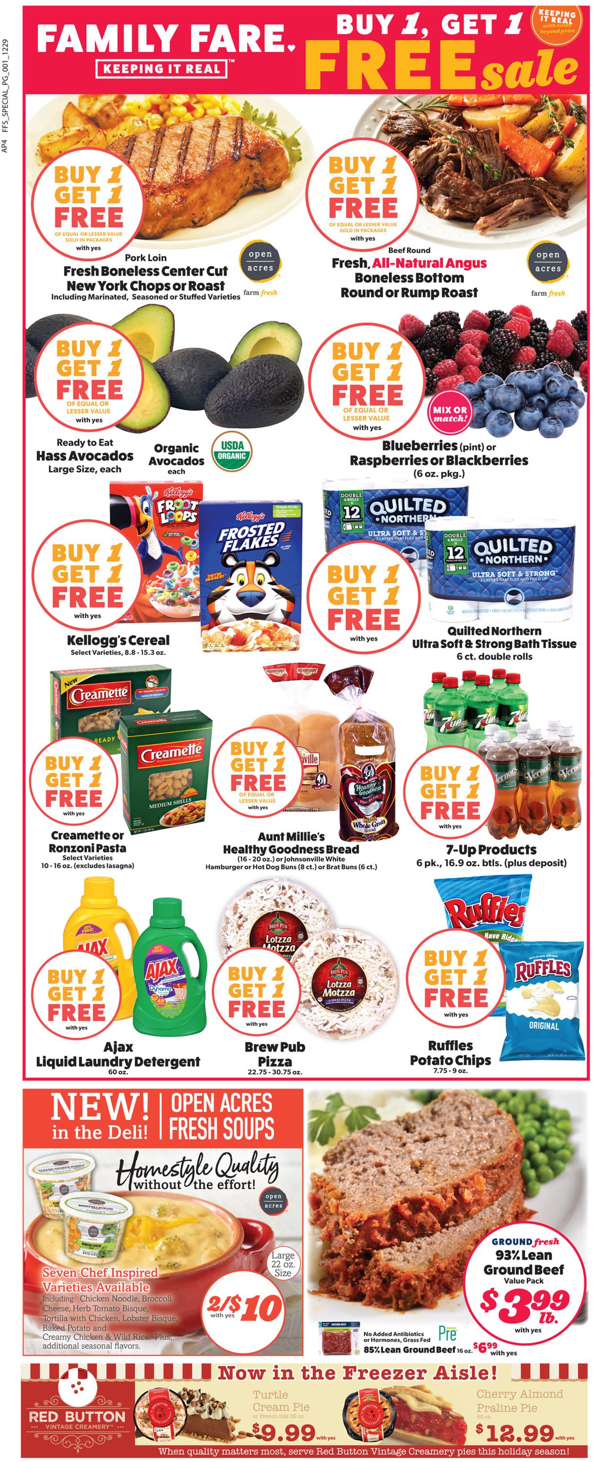 Family Fare Ad from 12/29/2019
