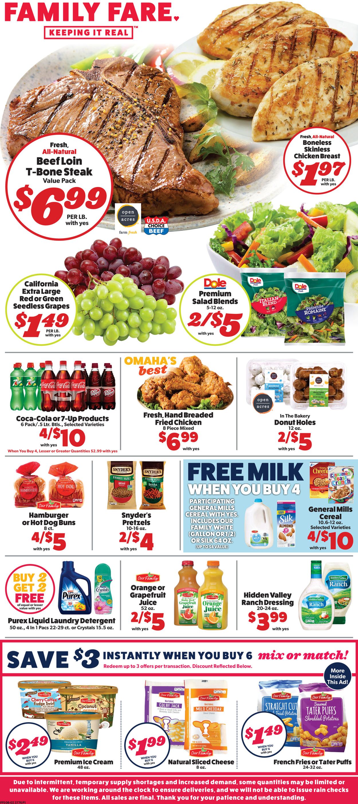 Family Fare Ad from 08/05/2020