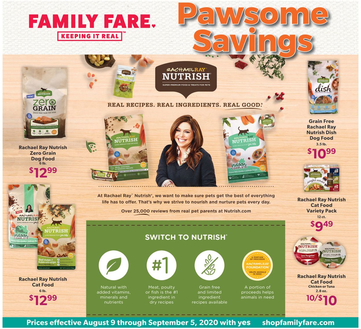 Family Fare Ad from 08/09/2020