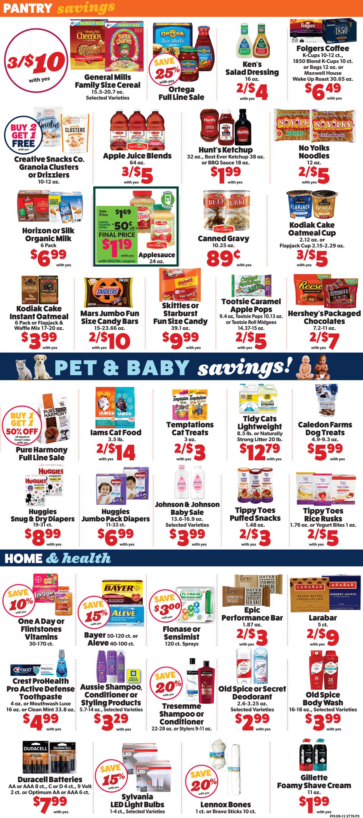 Family Fare Ad from 09/16/2020