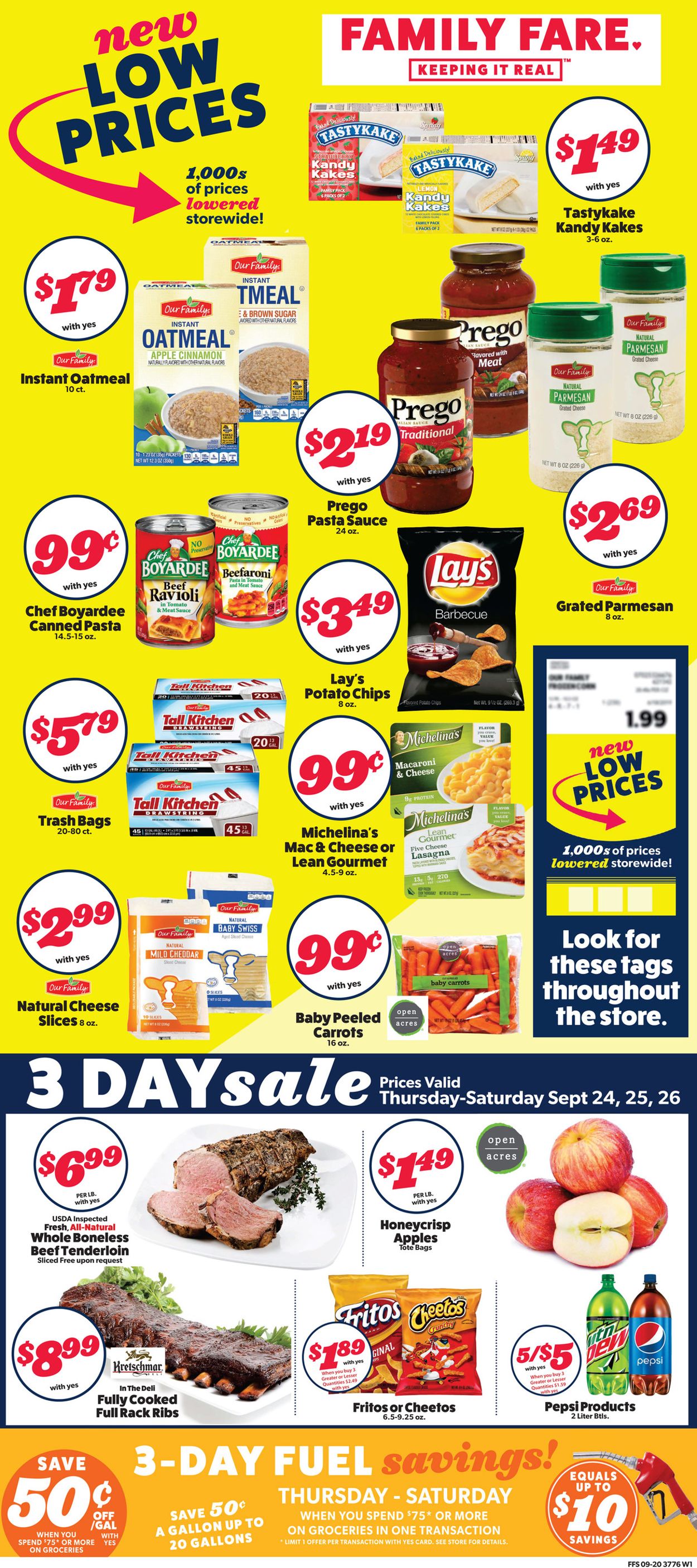 Family Fare Ad from 09/23/2020