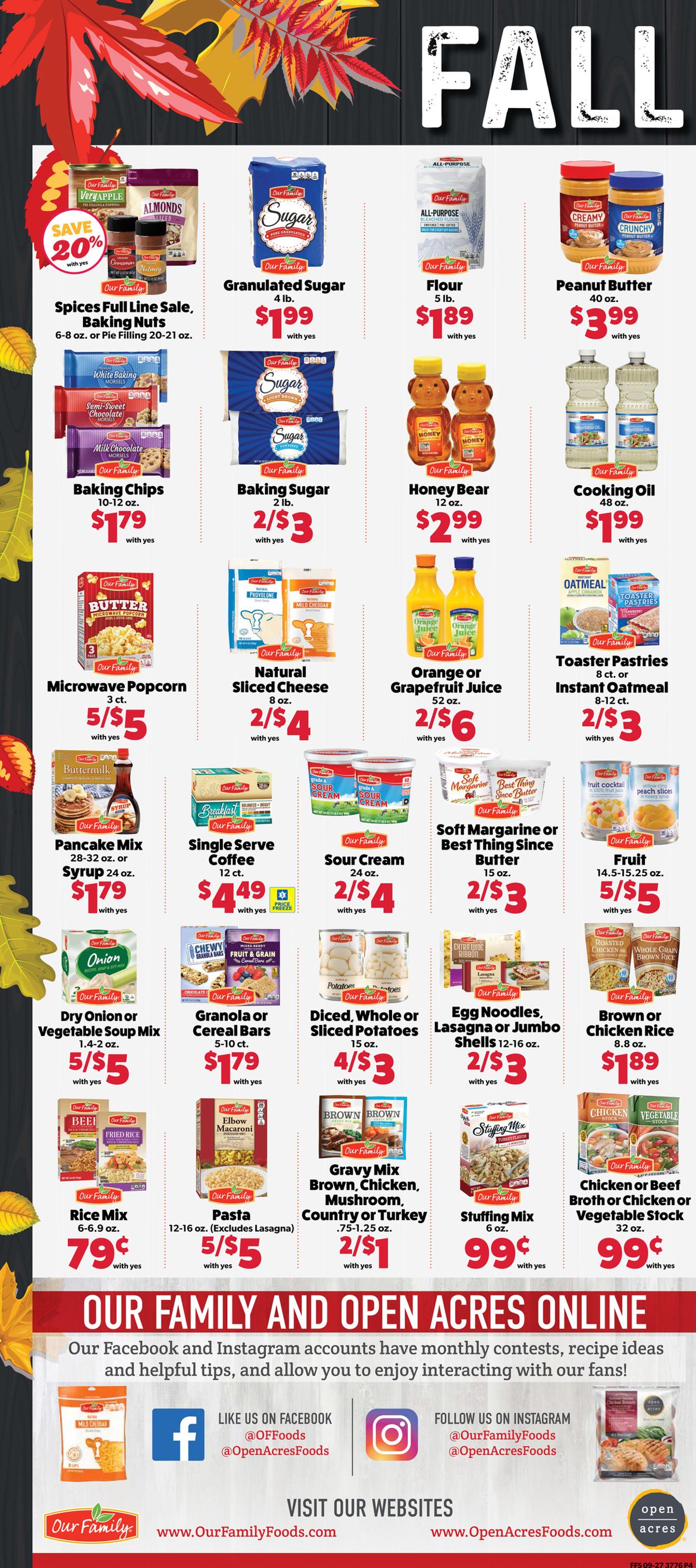 Family Fare Ad from 09/30/2020