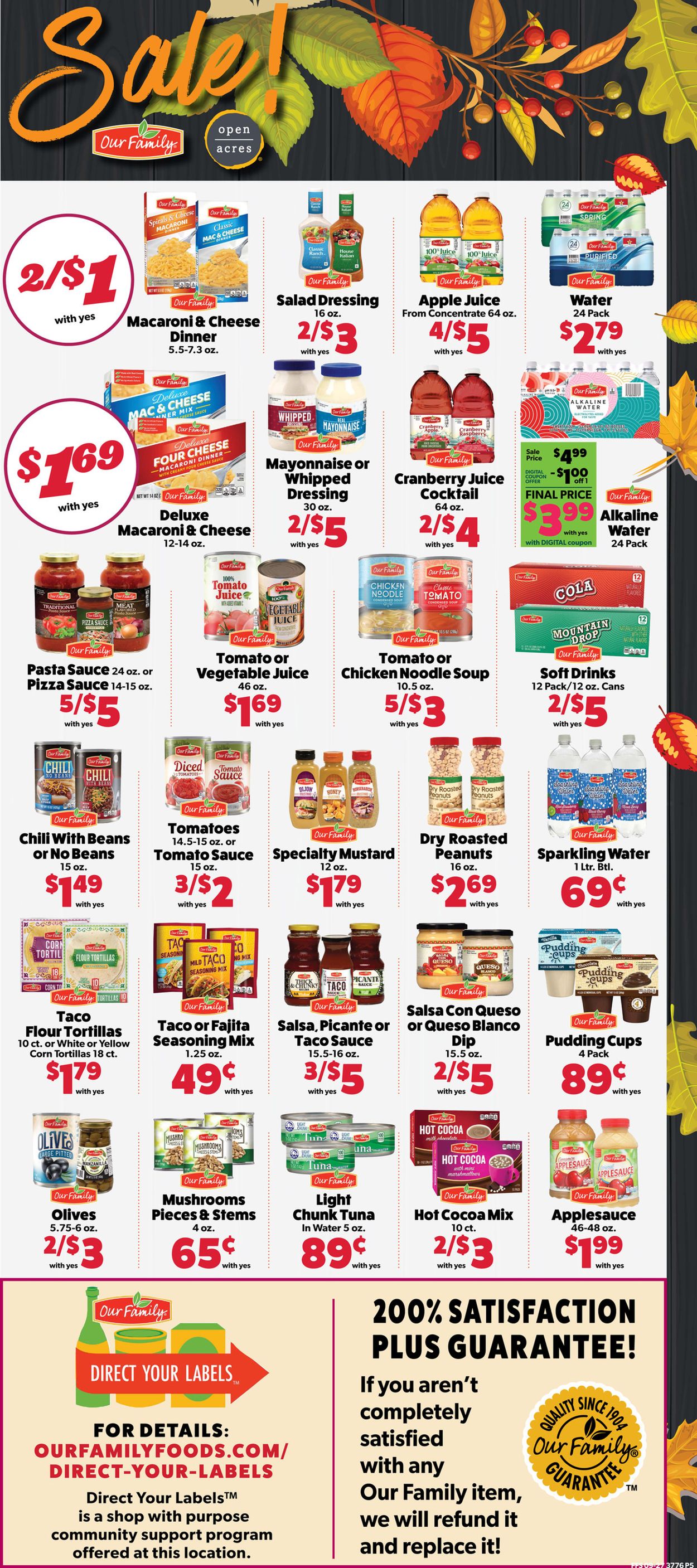 Family Fare Ad from 09/30/2020