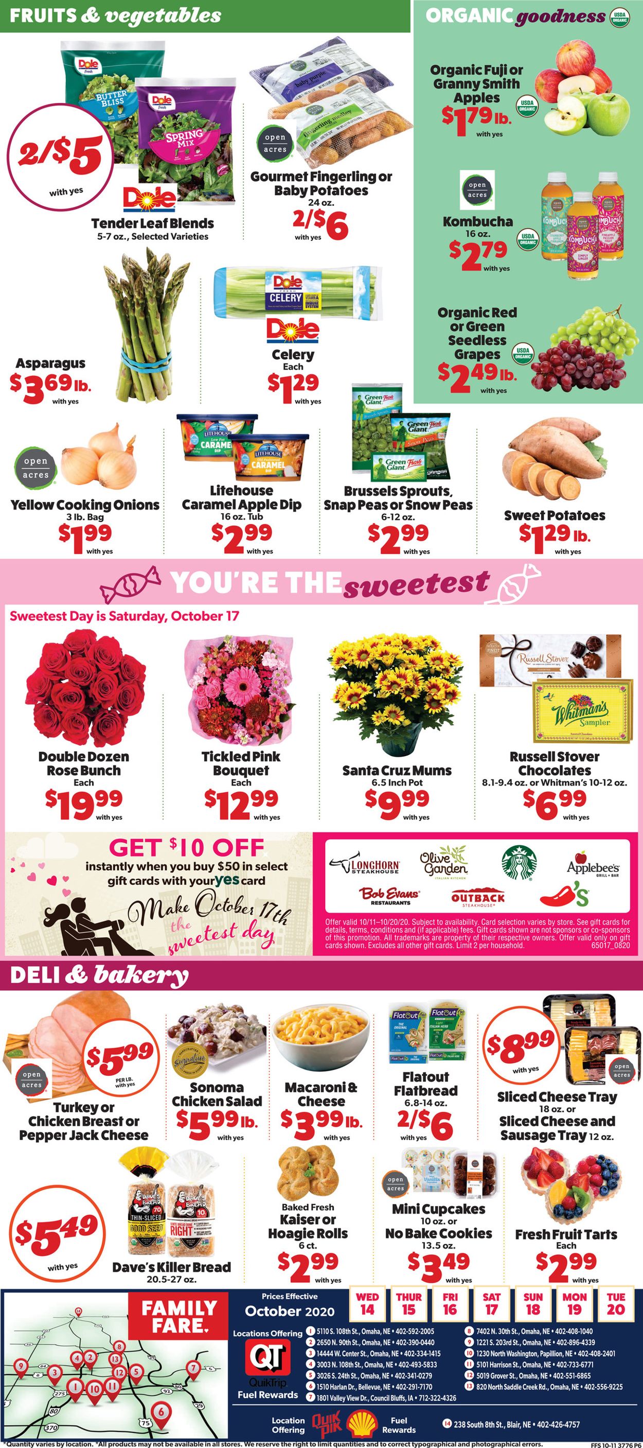 Family Fare Ad from 10/14/2020