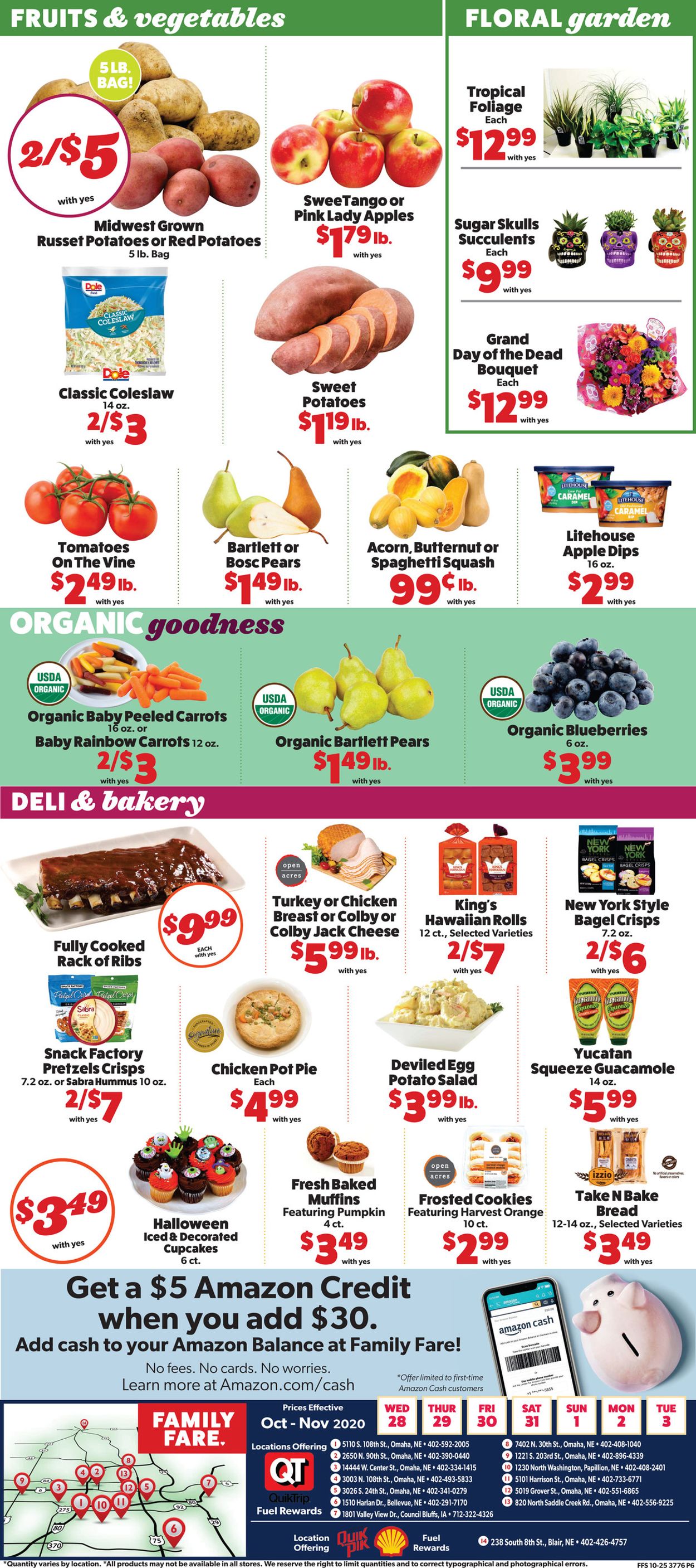Family Fare Ad from 10/28/2020