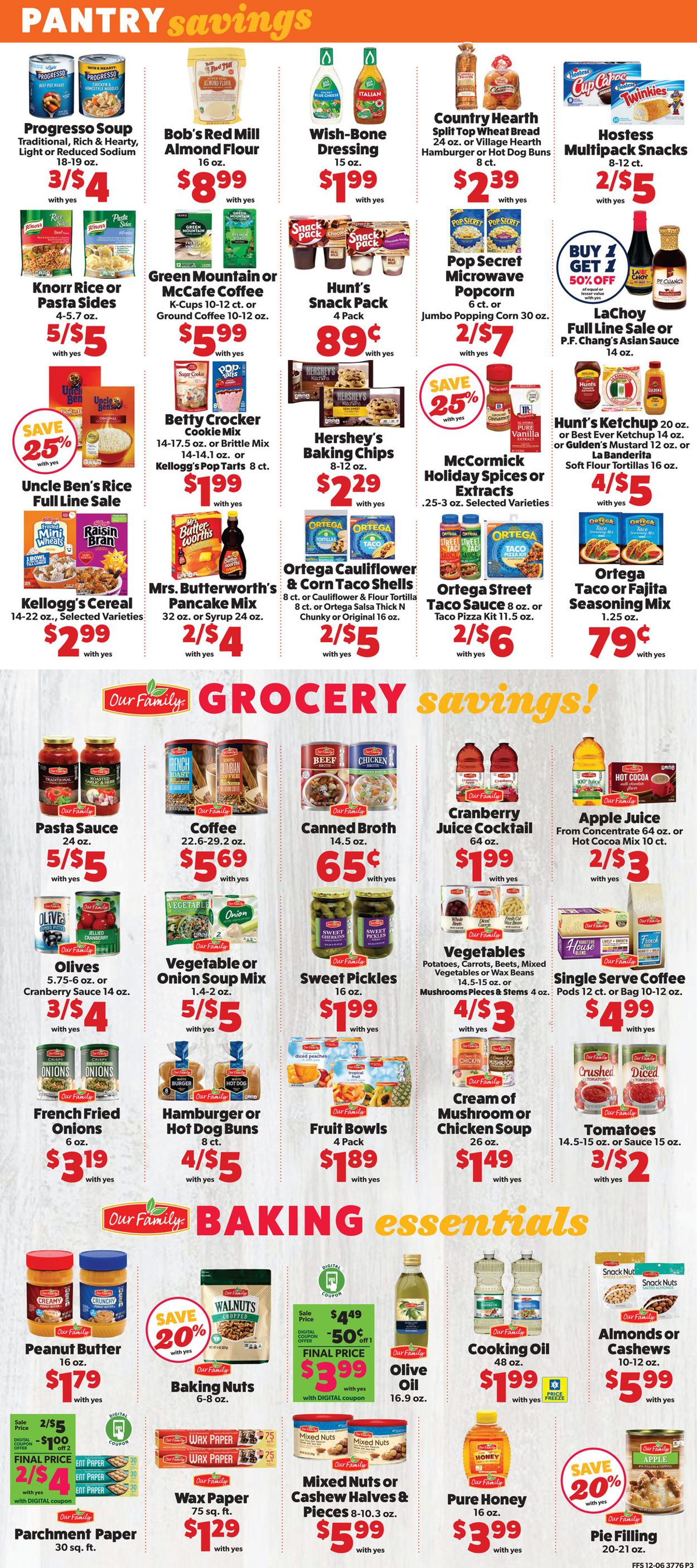 Family Fare Ad from 12/09/2020