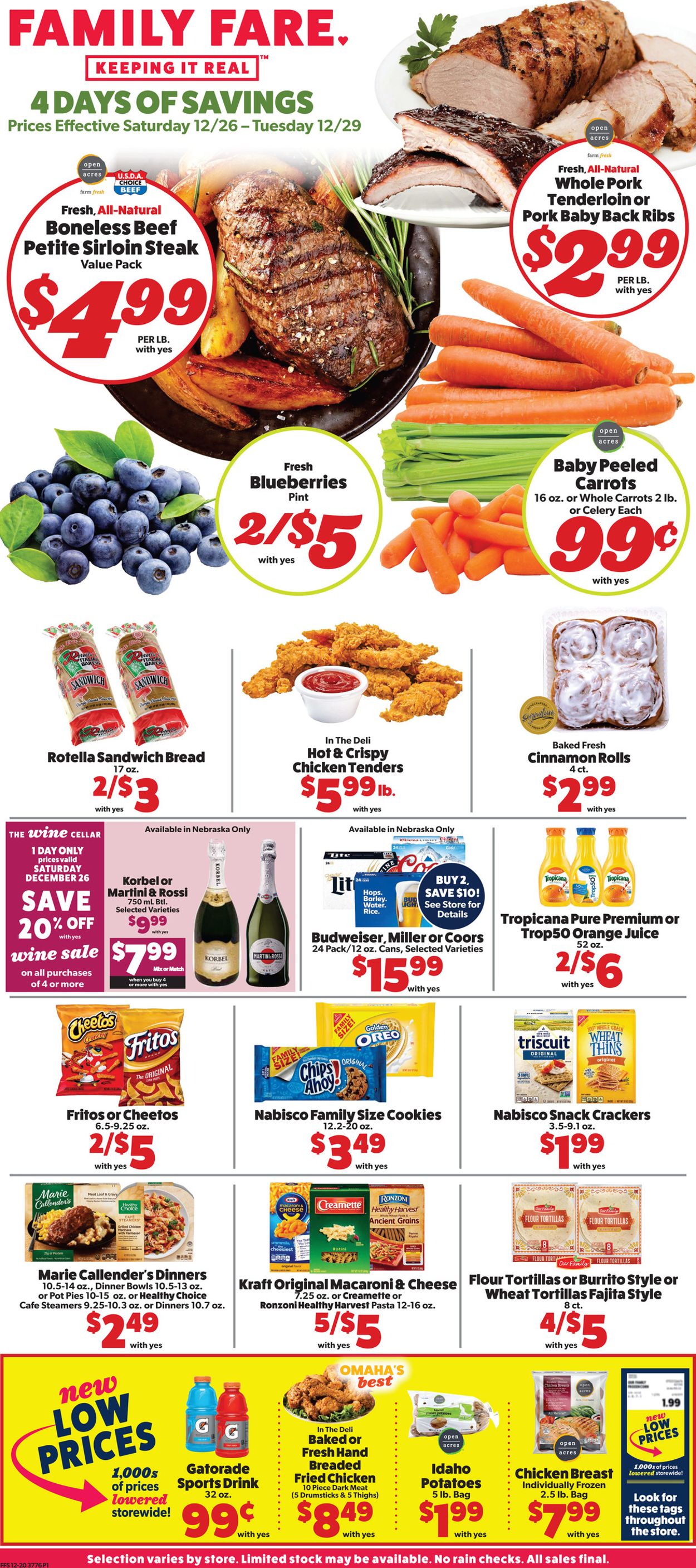 Family Fare Ad from 12/26/2020