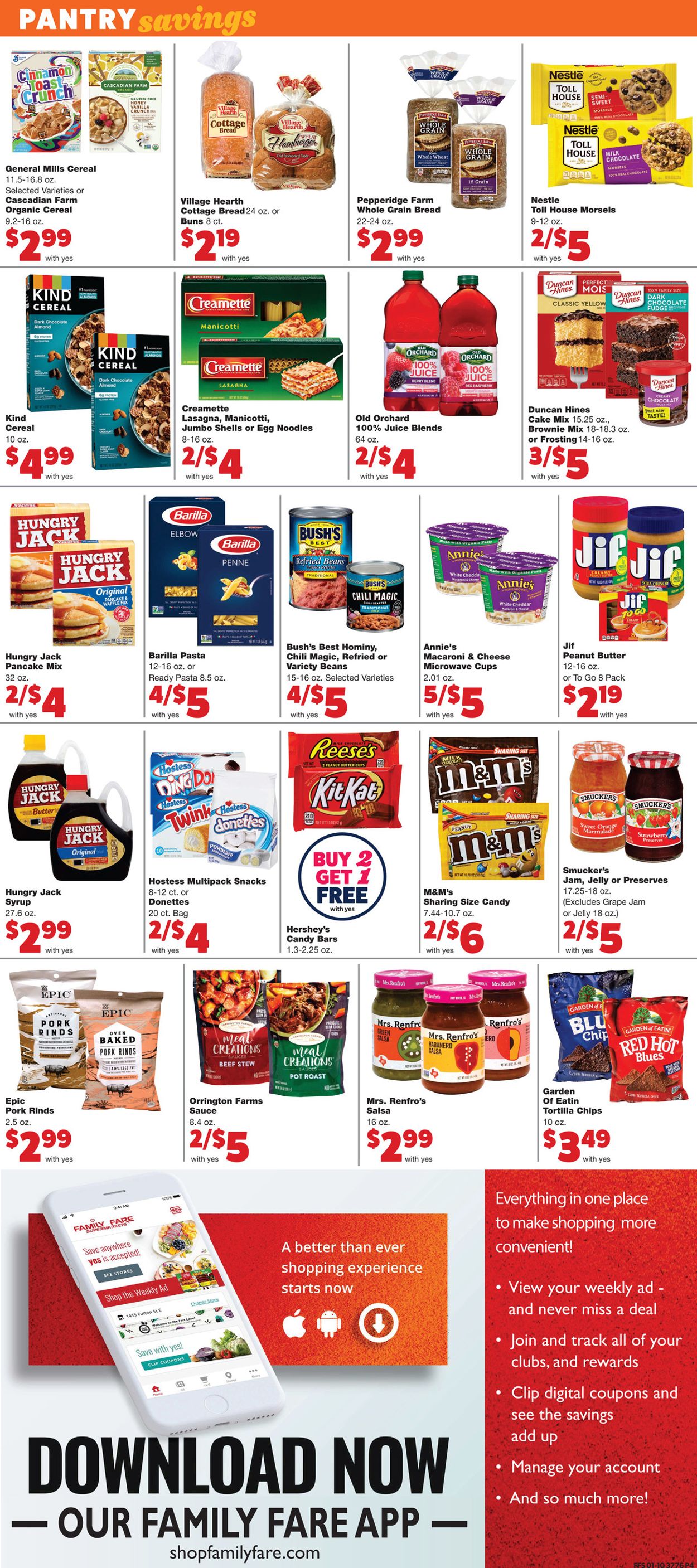 Family Fare Ad from 01/13/2021