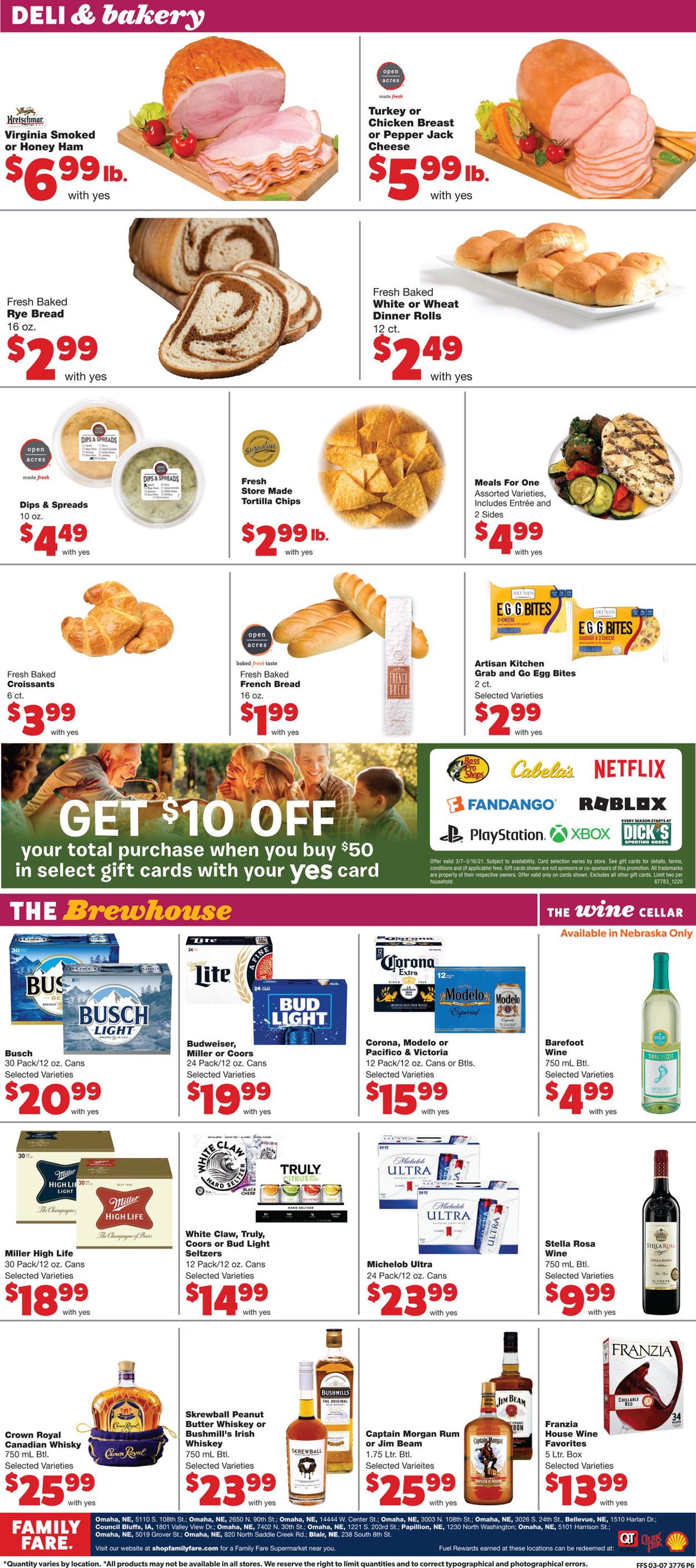Family Fare Ad from 03/10/2021