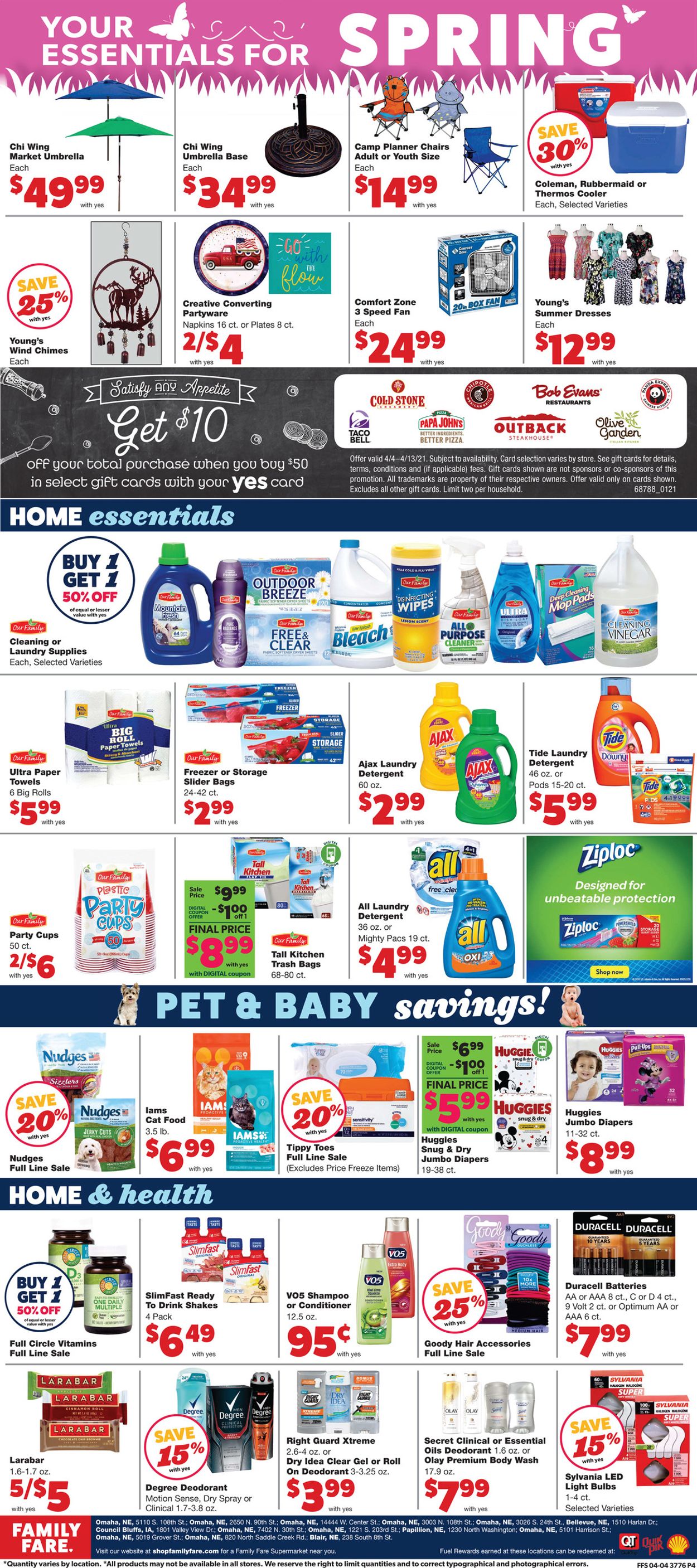 Family Fare Ad from 04/07/2021