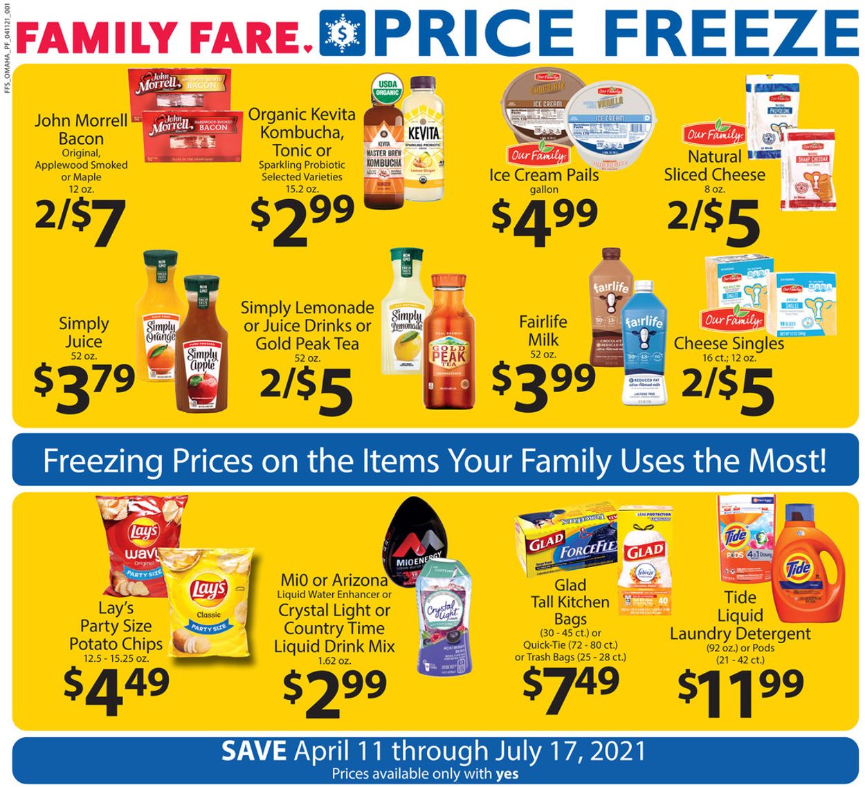 Family Fare Ad from 04/11/2021