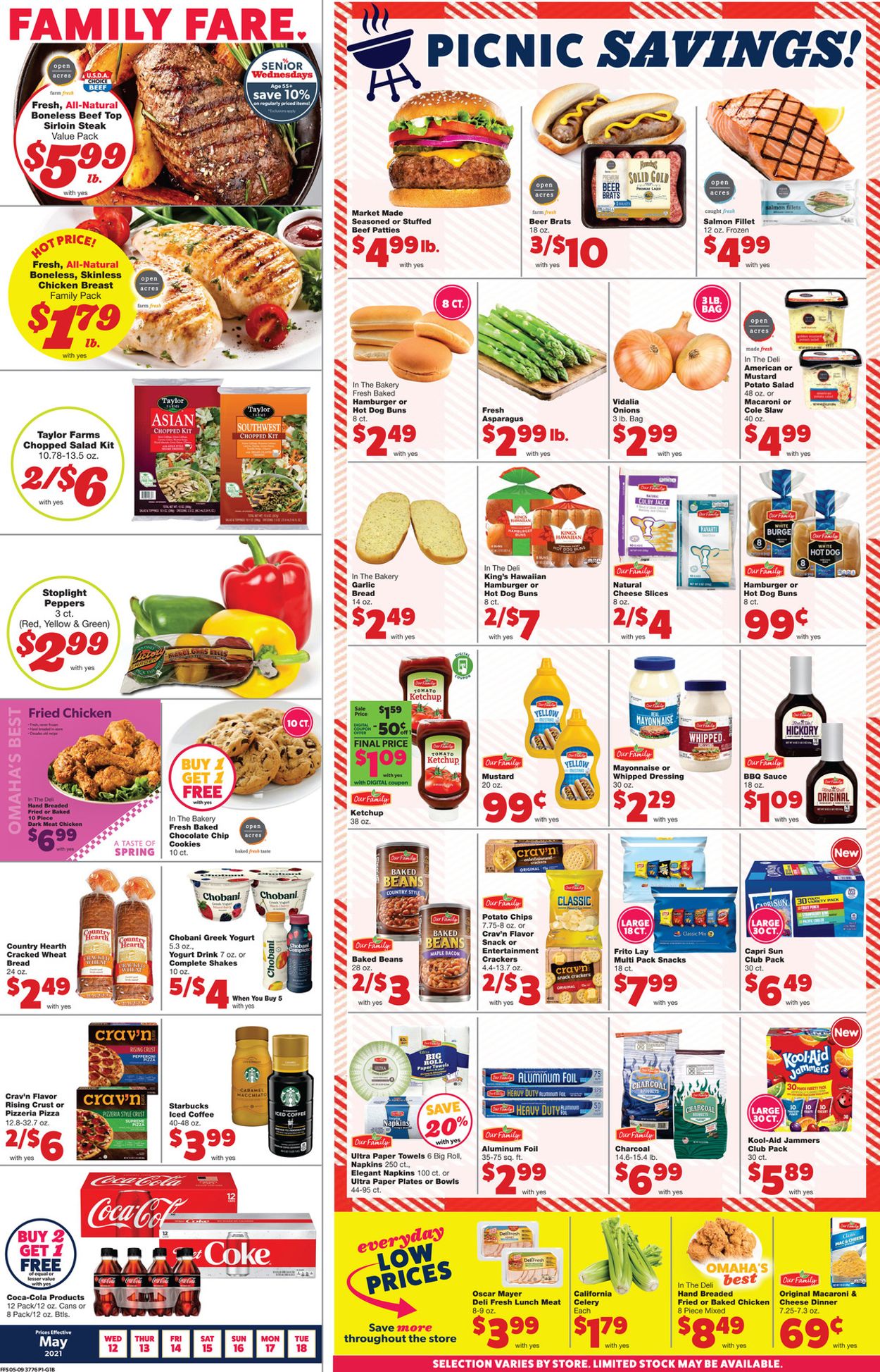 Family Fare Ad from 05/12/2021