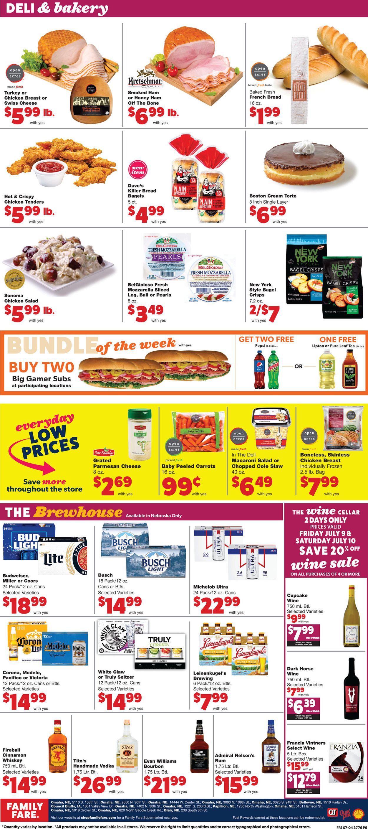 Family Fare Ad from 07/07/2021