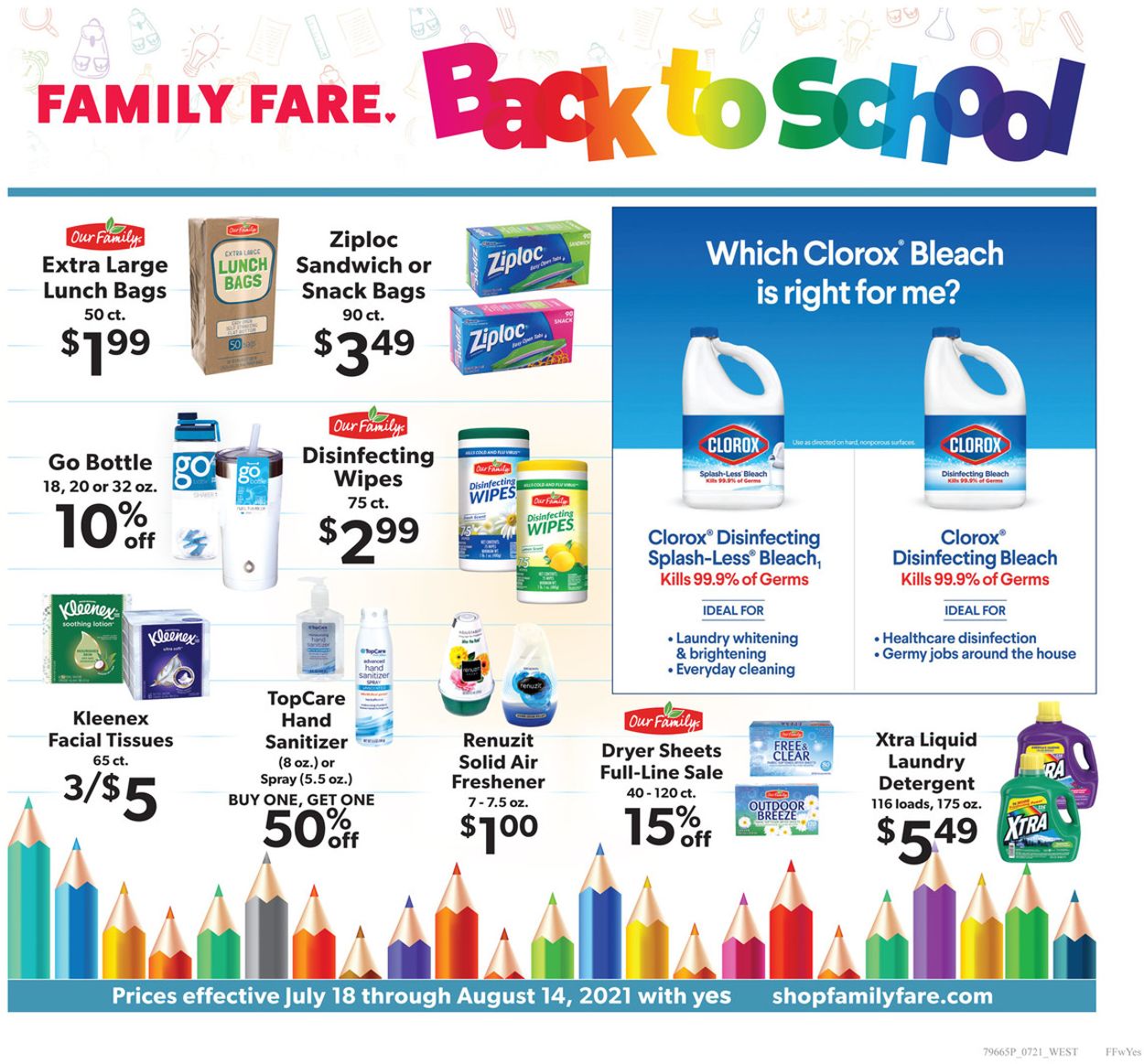 Family Fare Ad from 07/18/2021