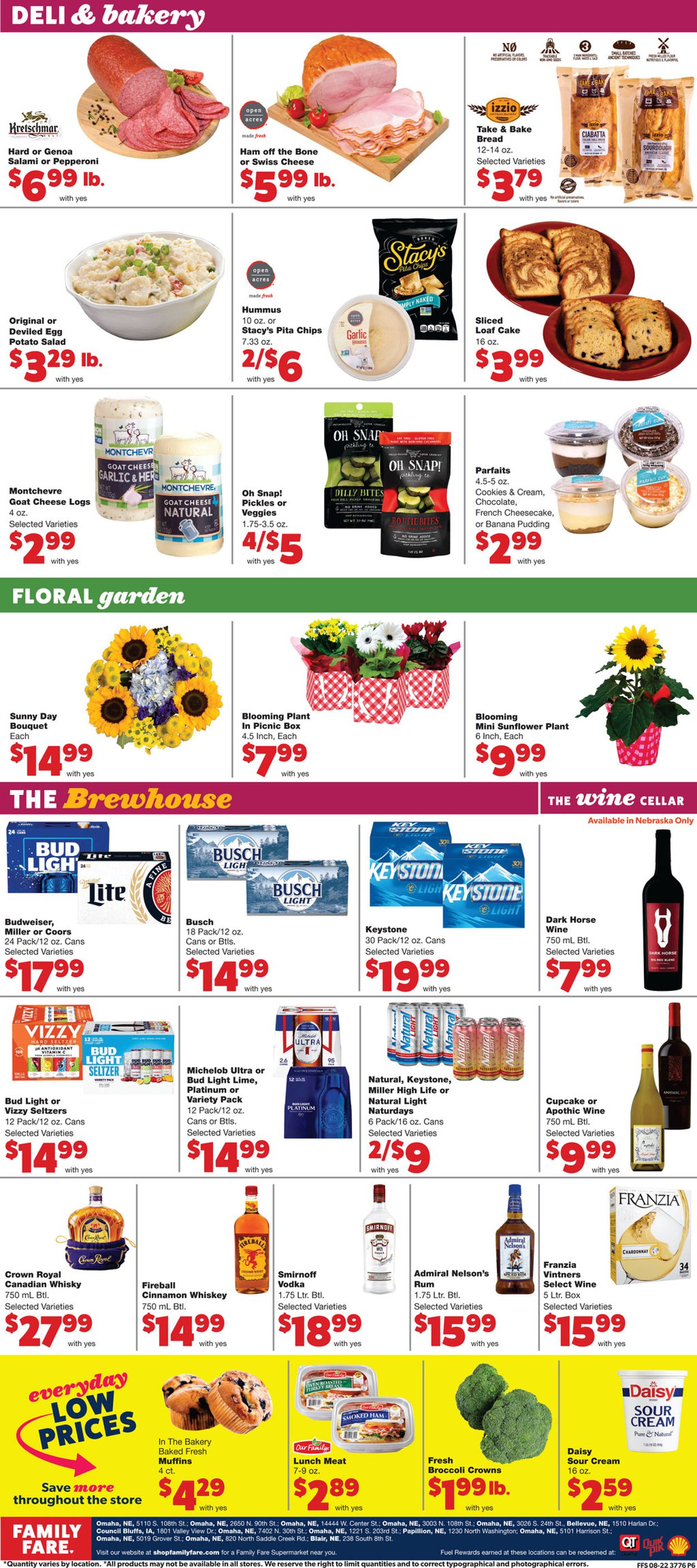 Family Fare Ad from 08/25/2021