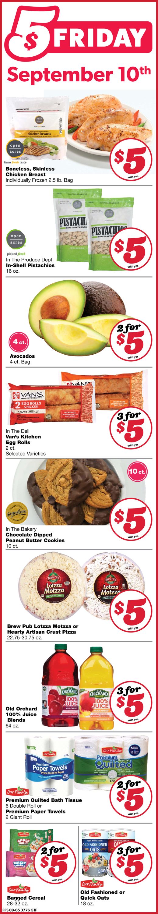 Family Fare Ad from 09/08/2021