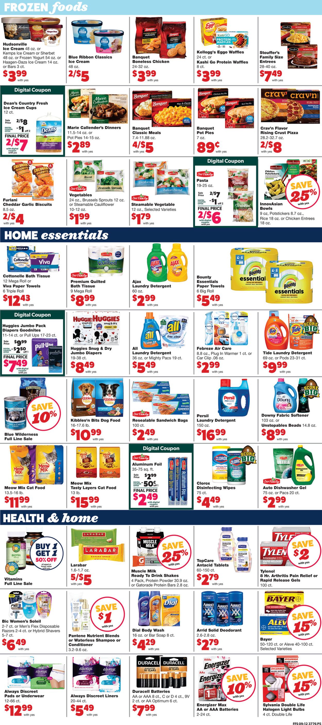 Family Fare Ad from 09/15/2021