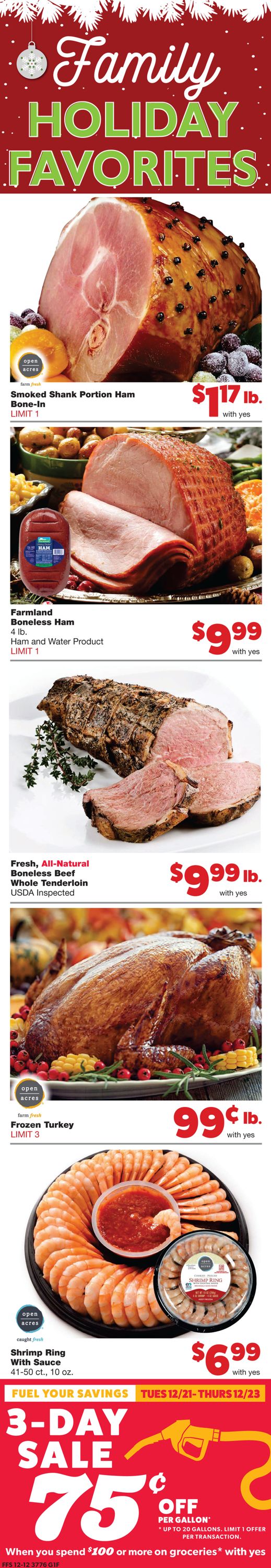 Family Fare Ad from 12/15/2021