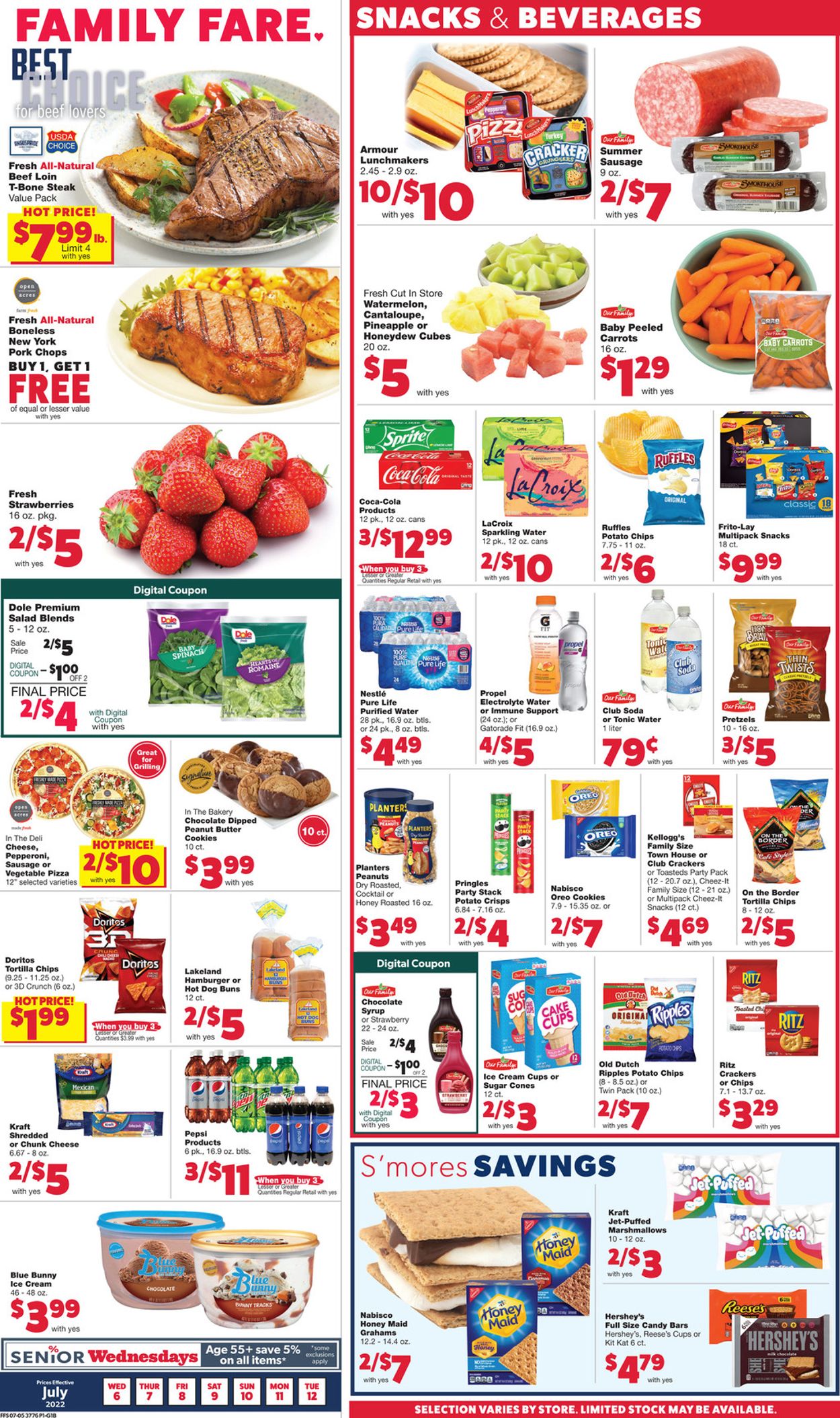 Family Fare Ad from 07/06/2022