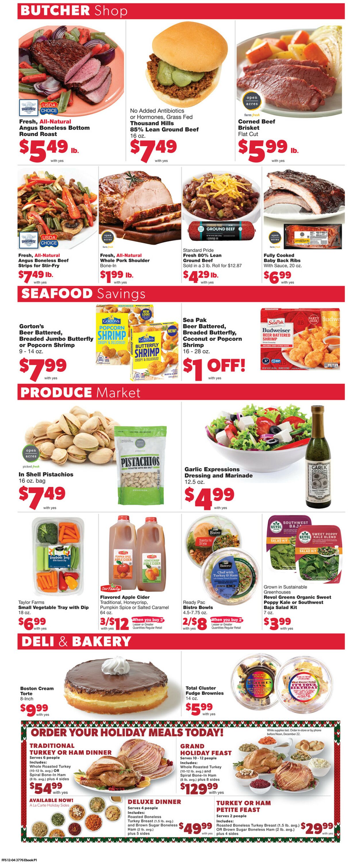 Family Fare Ad from 12/14/2022