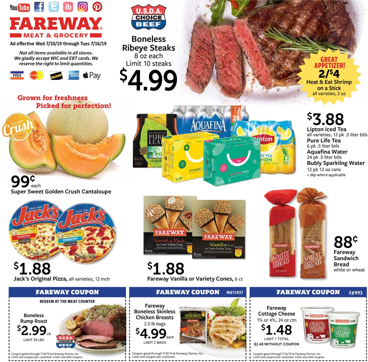 Fareway Ad from 07/10/2019